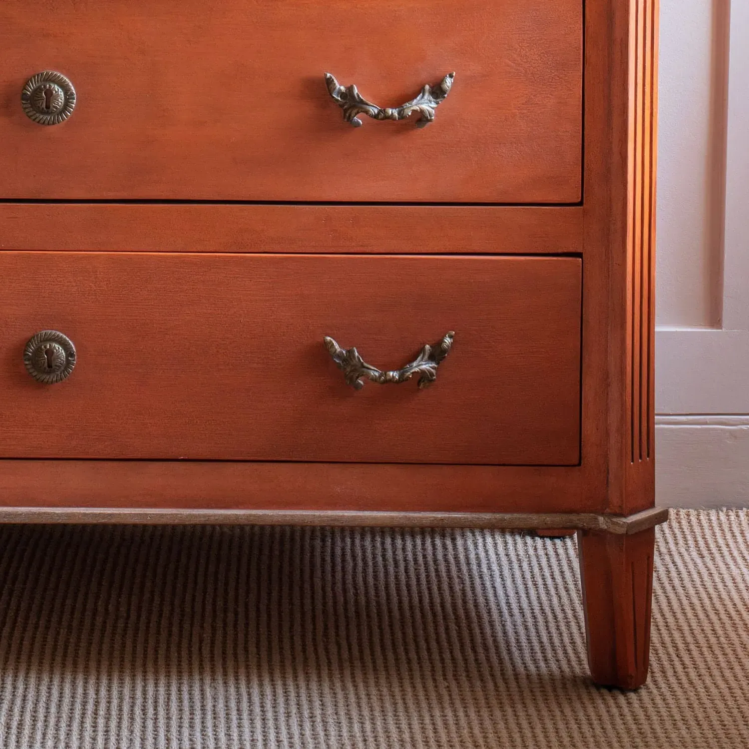 Chantilly Large Chest of Drawers - Coral, Mango Wood