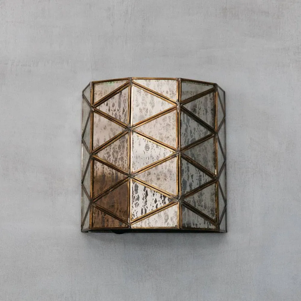 Chatsworth Wall Sconce - Antique Copper, Glass