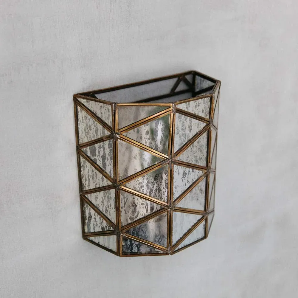 Chatsworth Wall Sconce - Antique Copper, Glass