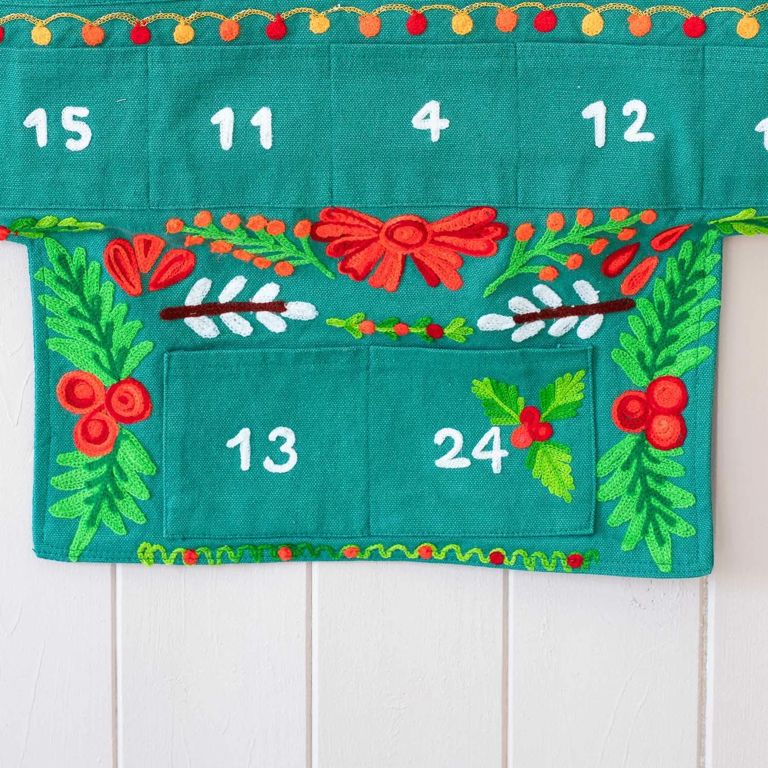 Christmas Tree Hanging Advent Calendar - Cotton Canvas