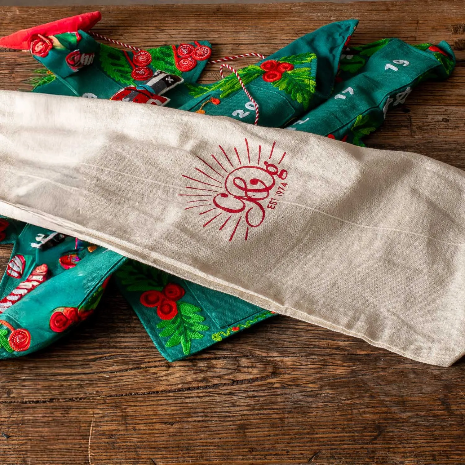 Christmas Tree Hanging Advent Calendar - Cotton Canvas