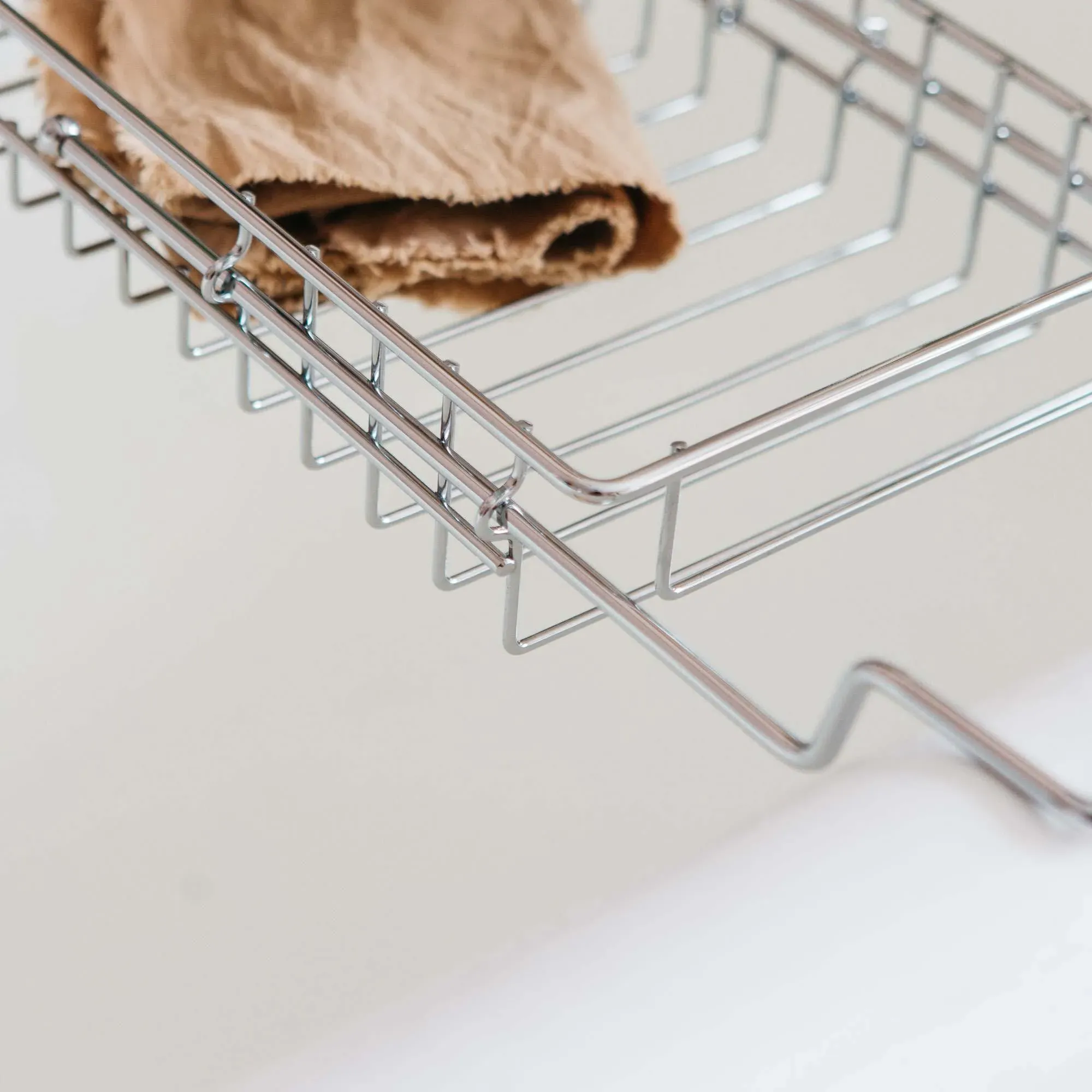 Chrome Bath Caddy with Stand - Chrome