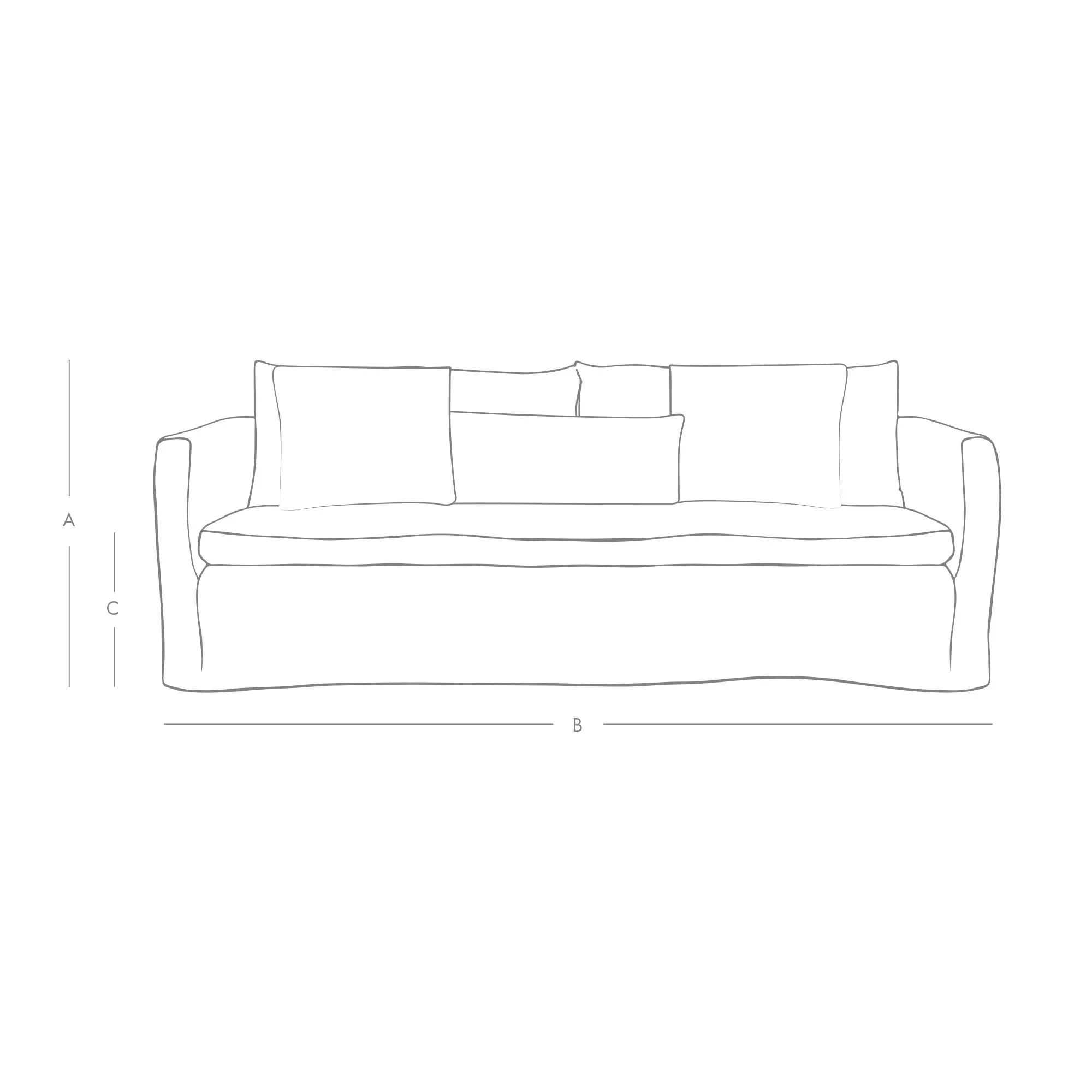 Clementine 3-Seater Sofa - Natural, Belgian Linen