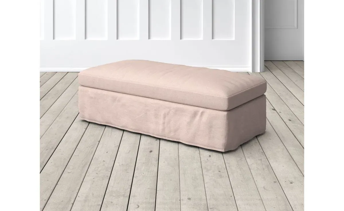 Clementine Footstool - Powder Pink image