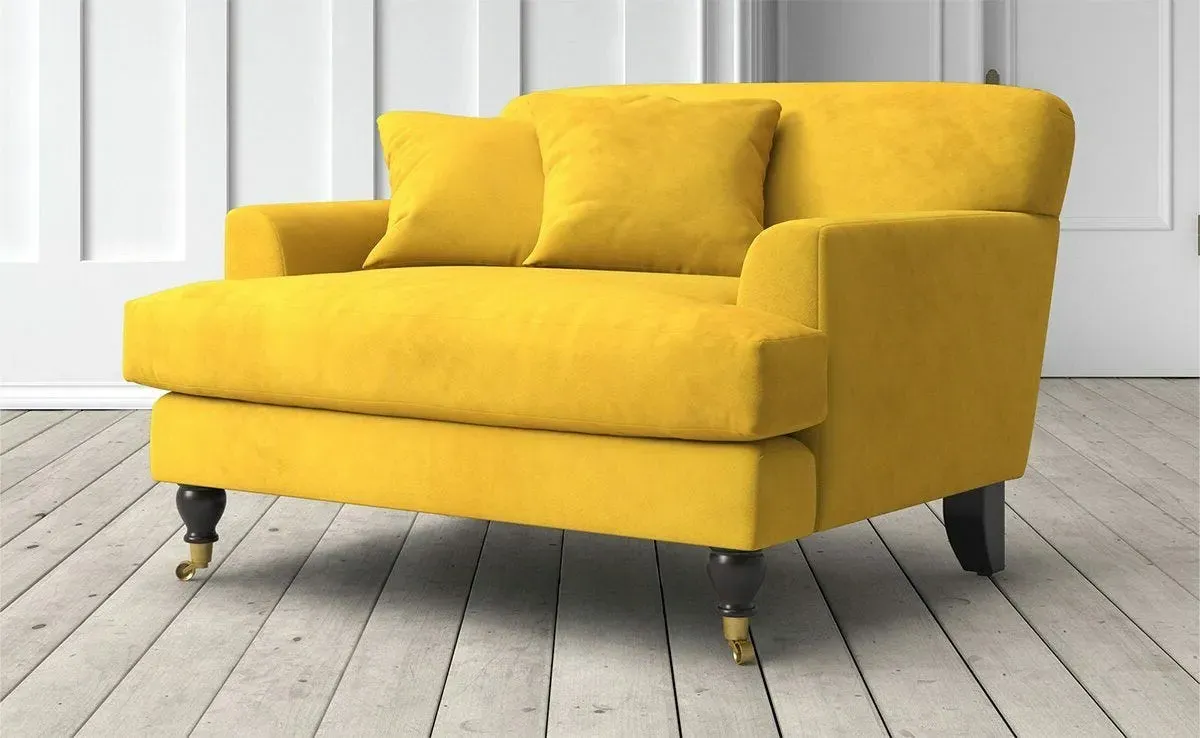 Clio Loveseat - Canary, Velvet