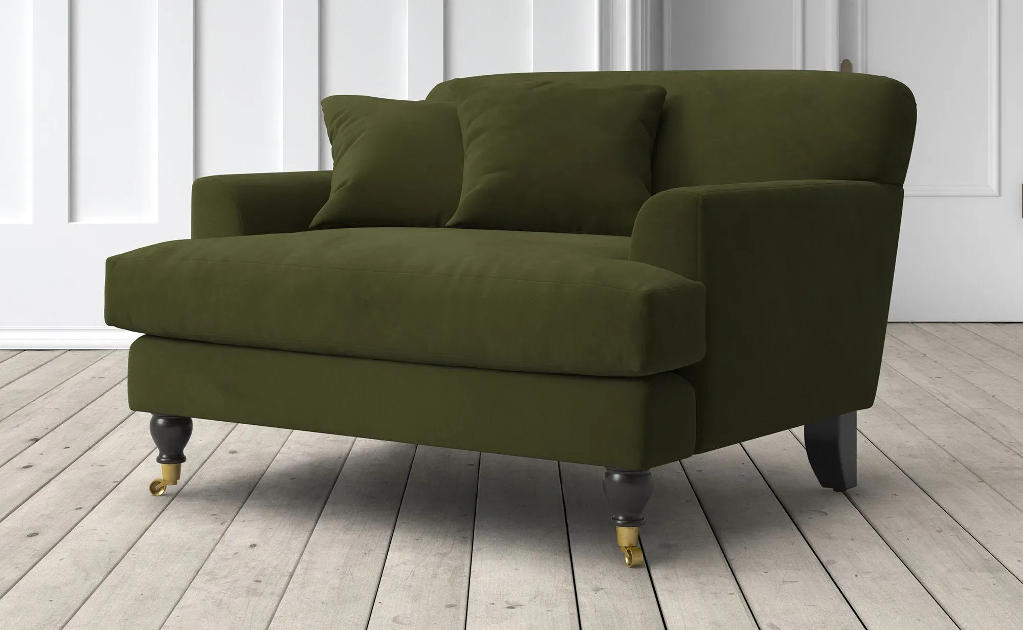 Clio Loveseat - Forest, Velvet