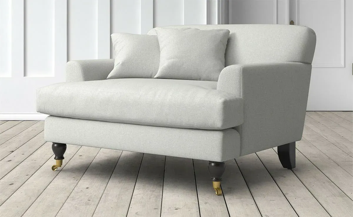 Clio Loveseat with Scatter Cushions - Mink, Linen