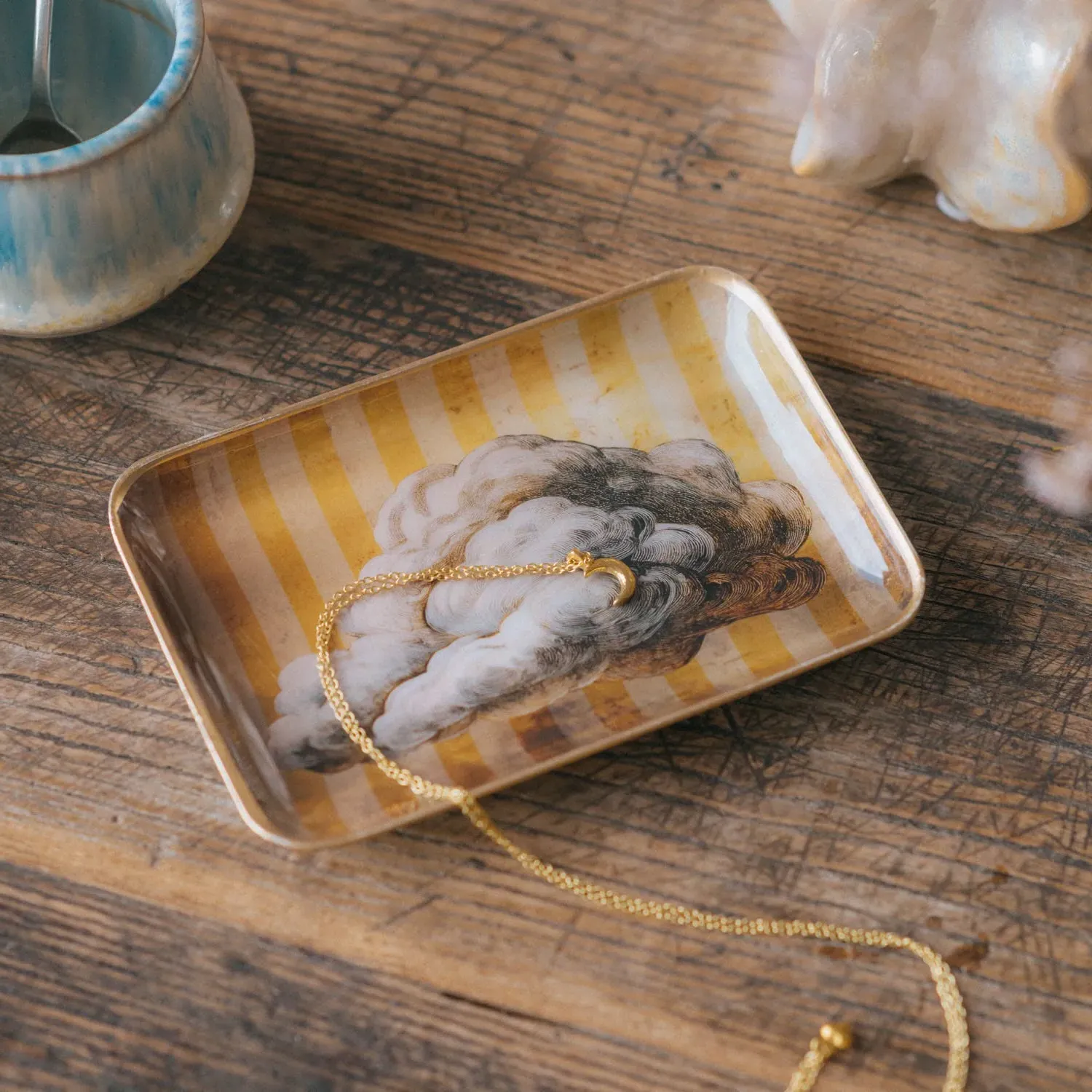 Clouds Trinket Dish - Orange image