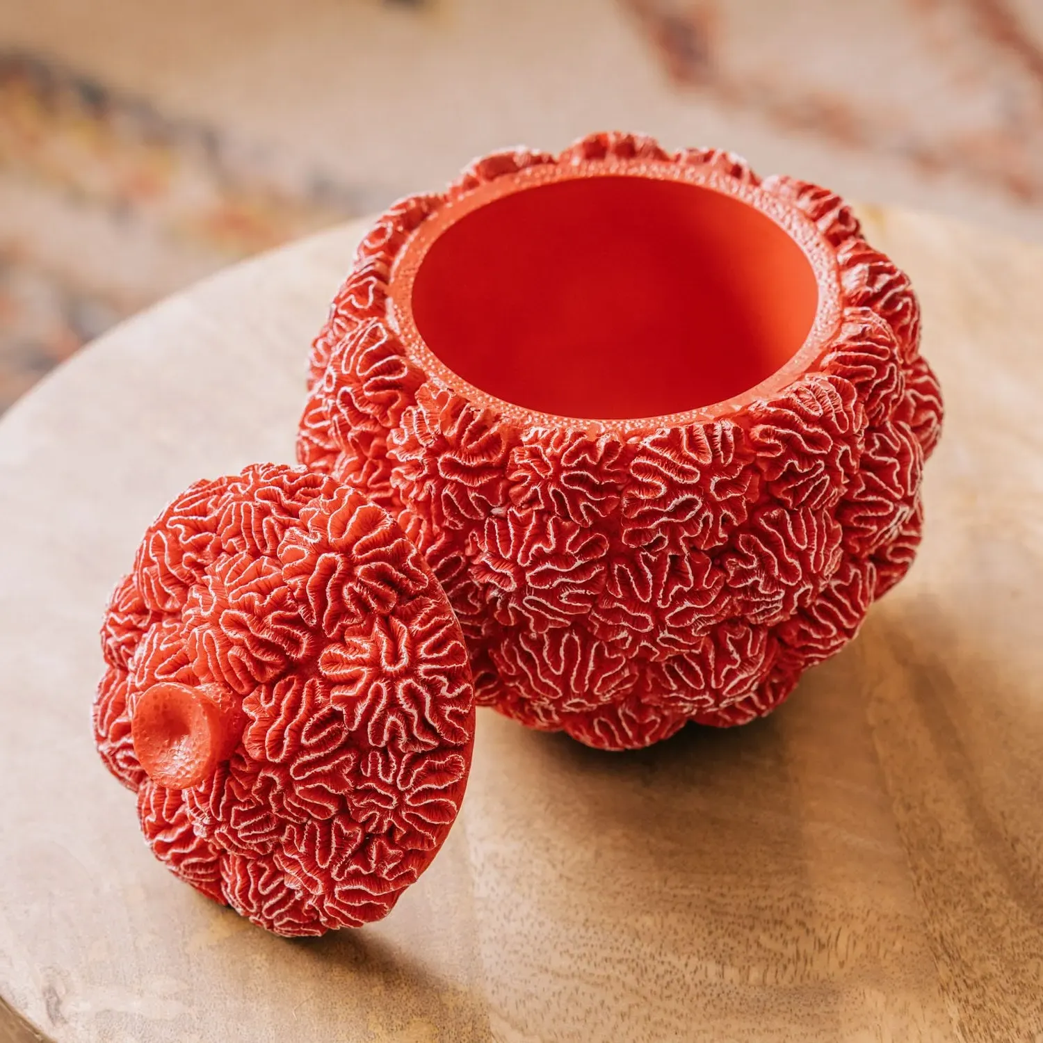 Coral Decorative Box - Red