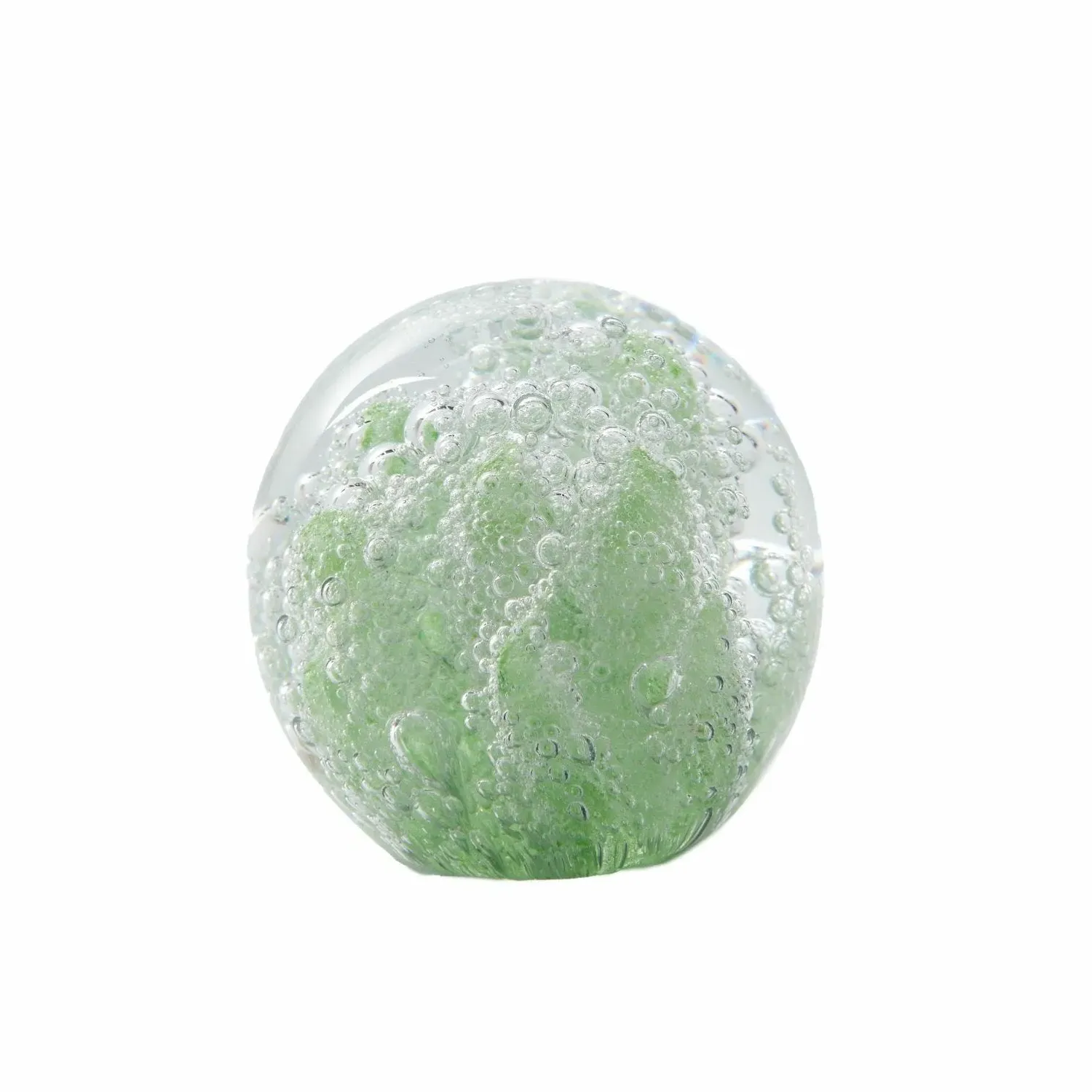 Coral Glass Ornament - Green