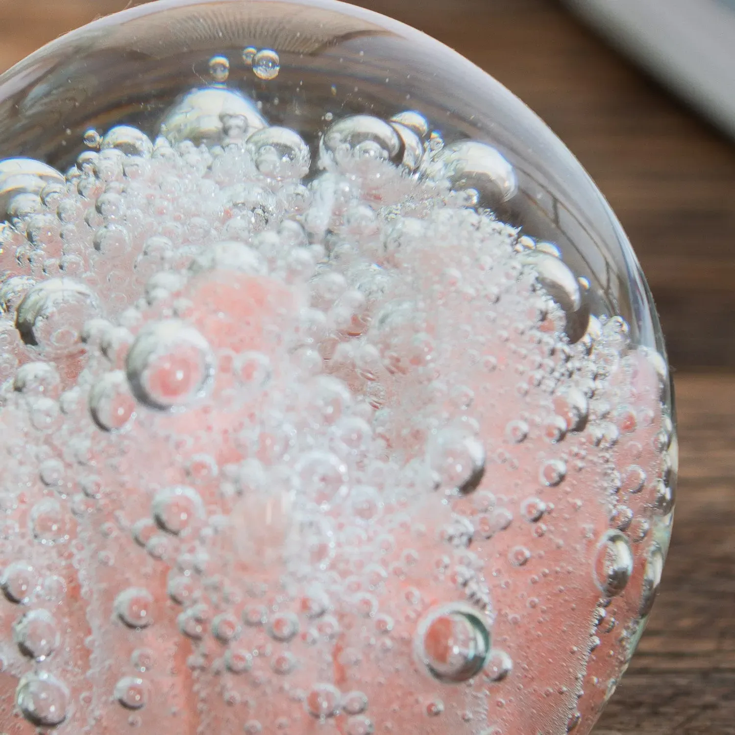 Coral Glass Ornament - Pink