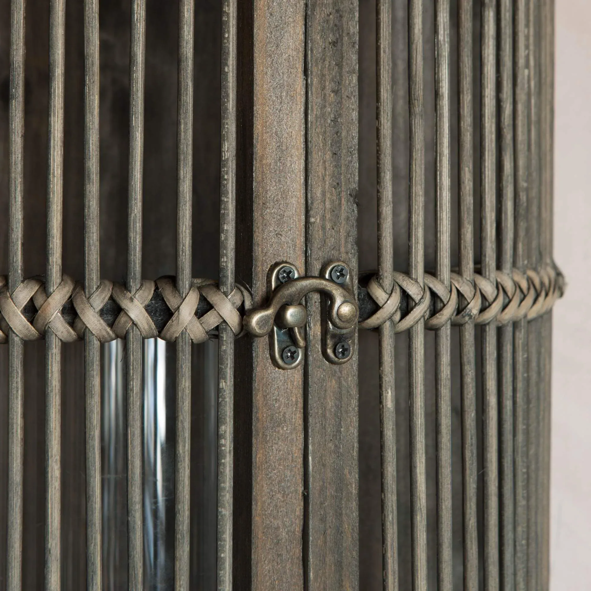 Curved Bamboo Lantern - Black