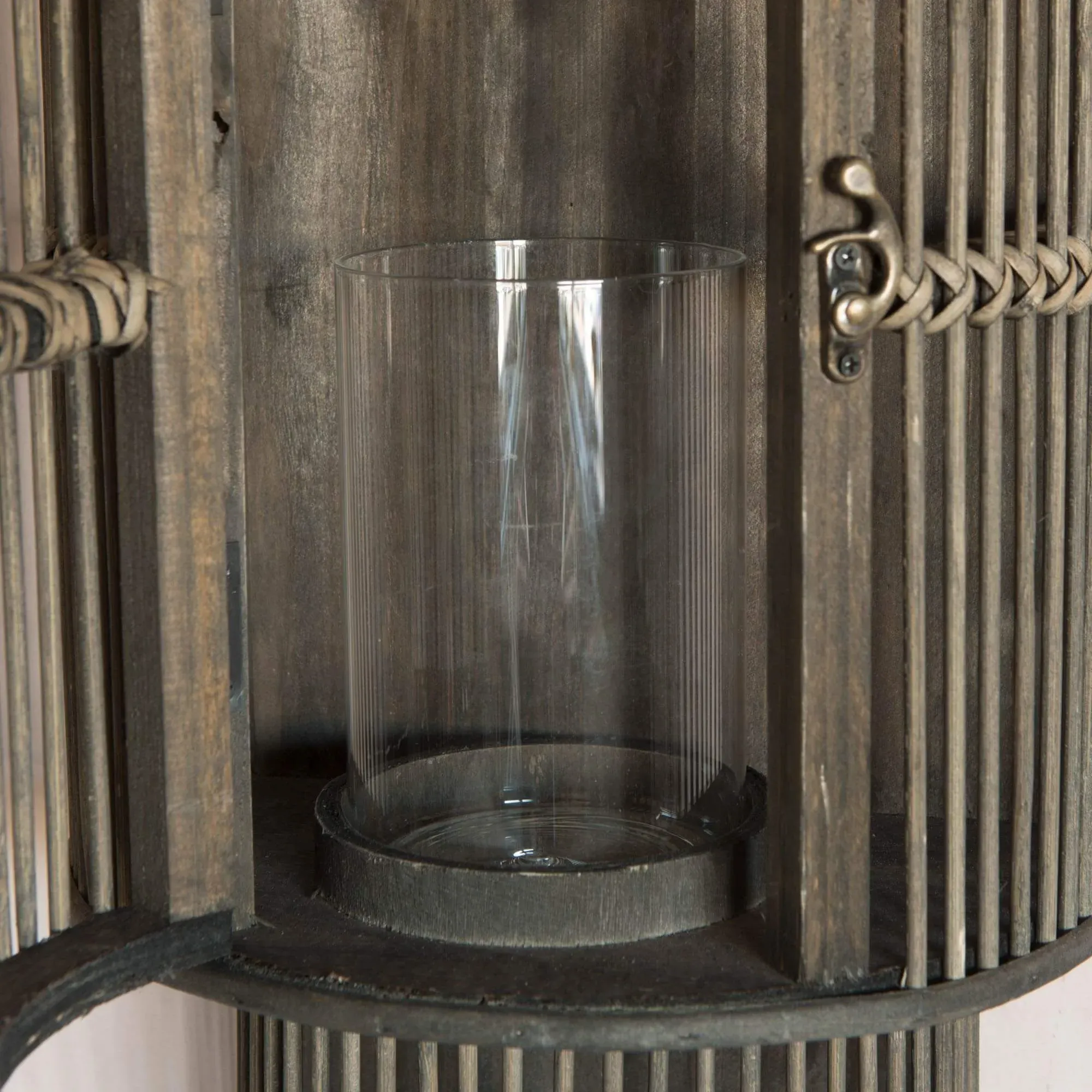 Curved Bamboo Lantern - Black