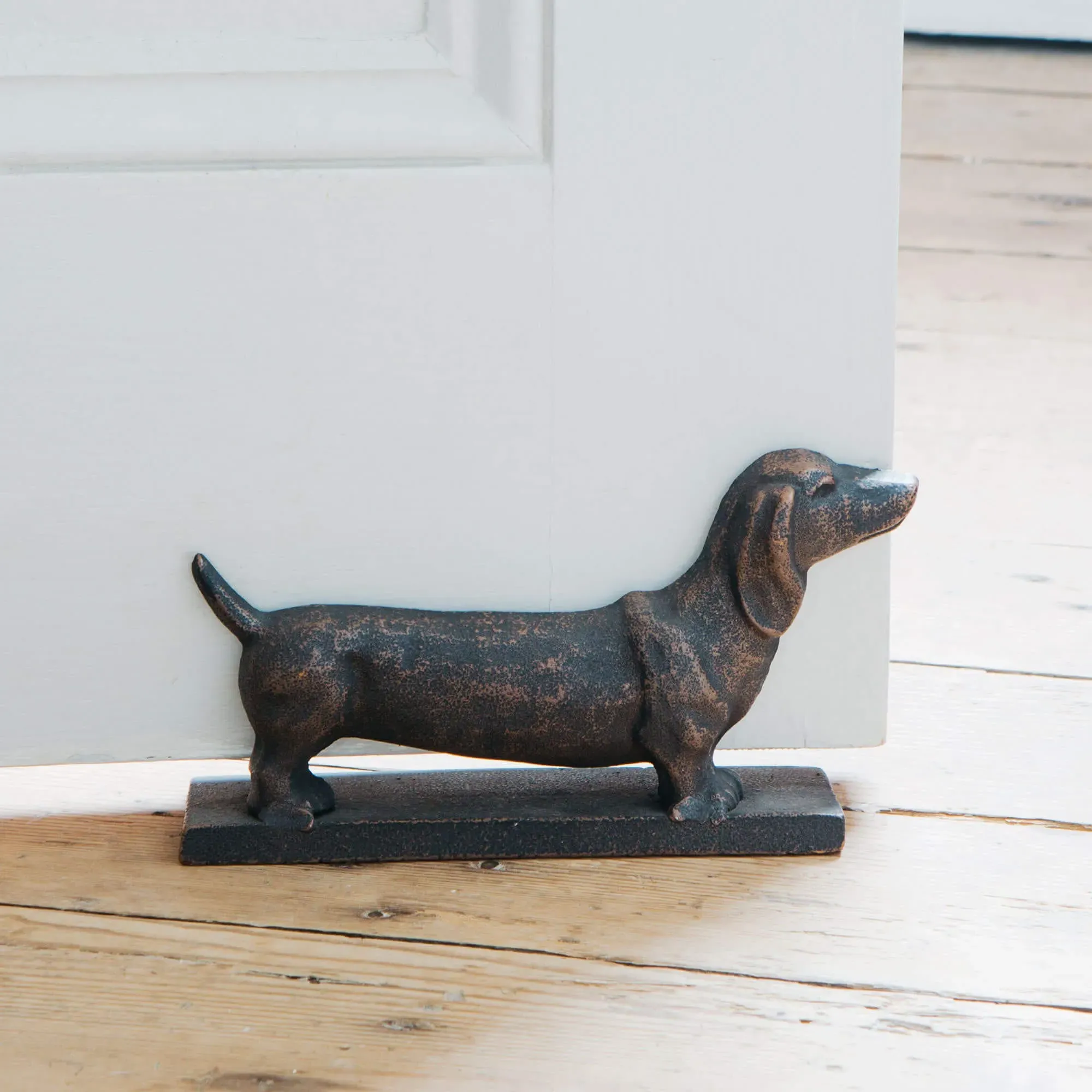 Dachshund Doorstop - Iron image