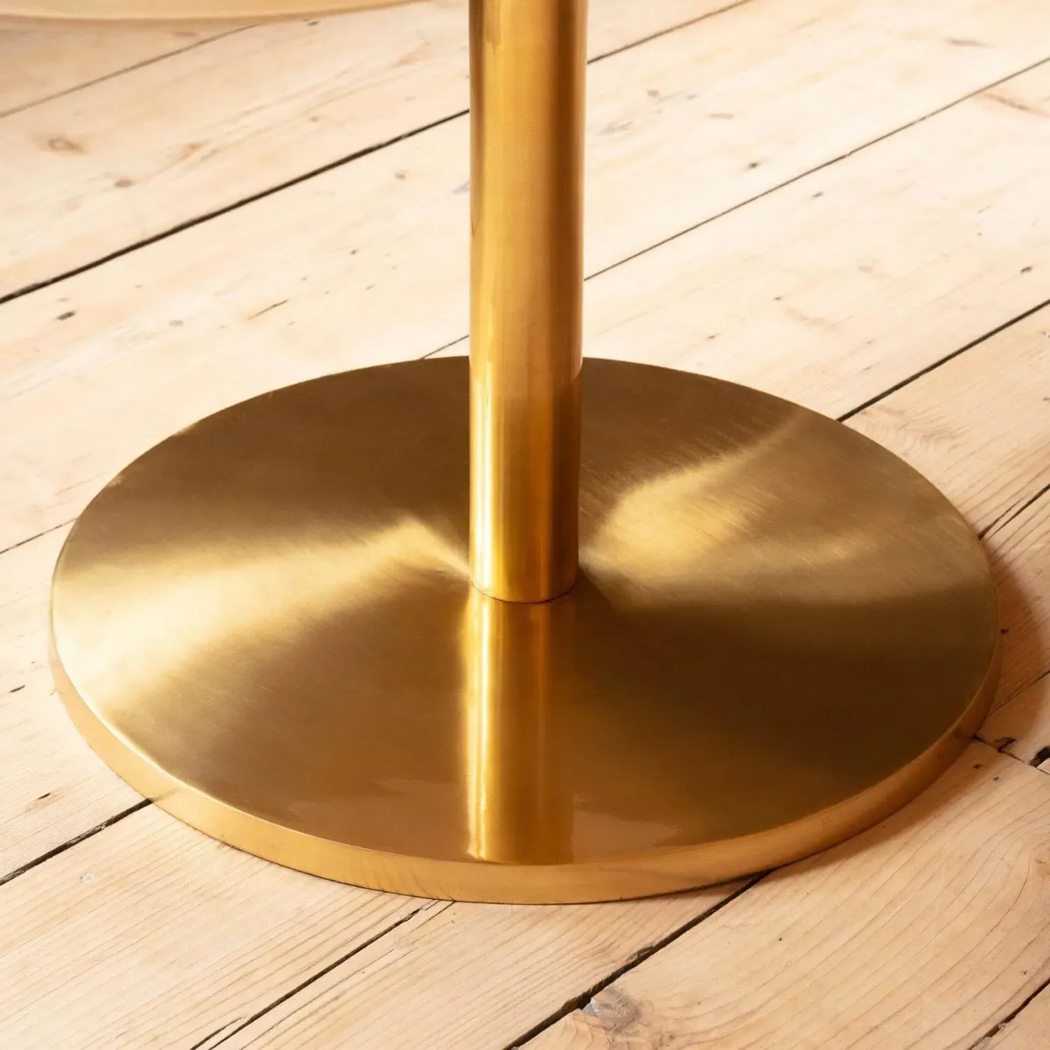 Daisy Round Coffee Table - White, Marble