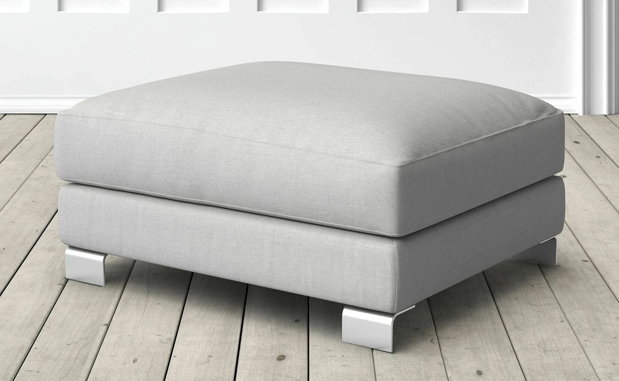 Dakota Small Footstool - Grey Beige