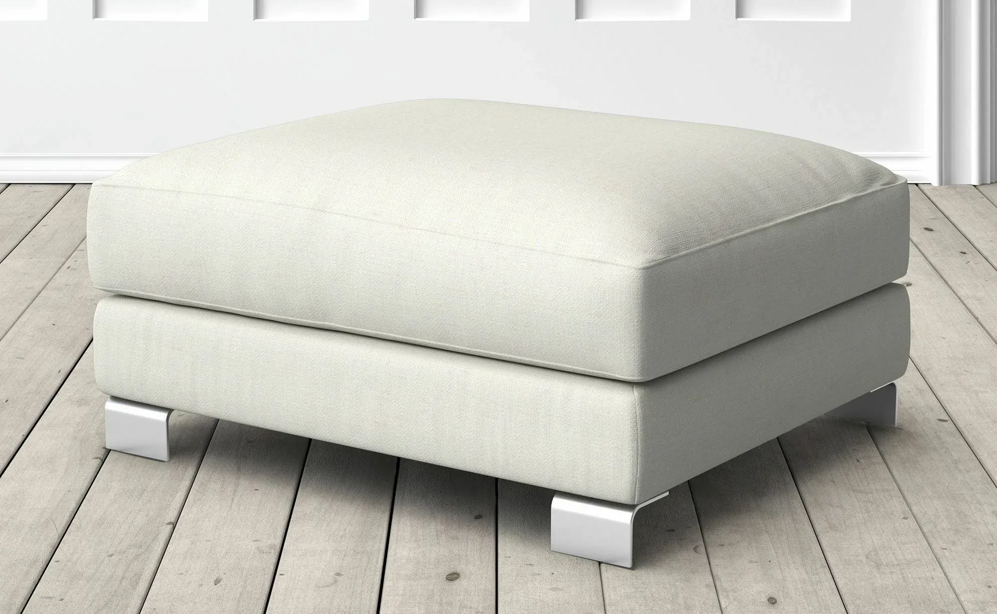 Dakota Small Footstool - Light Beige