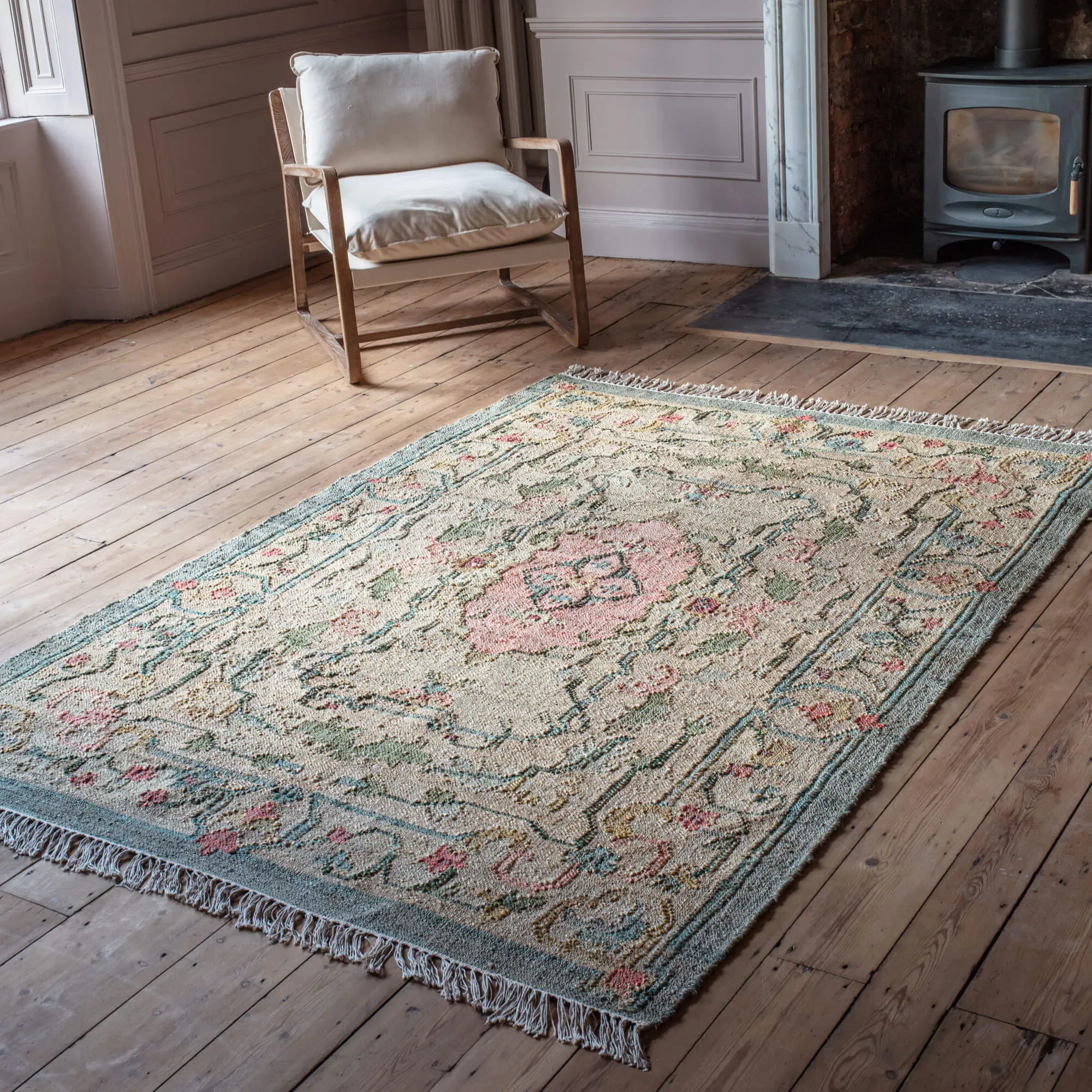 Dalan Kilim Rug 140 x 200cm - Jute, Cotton image