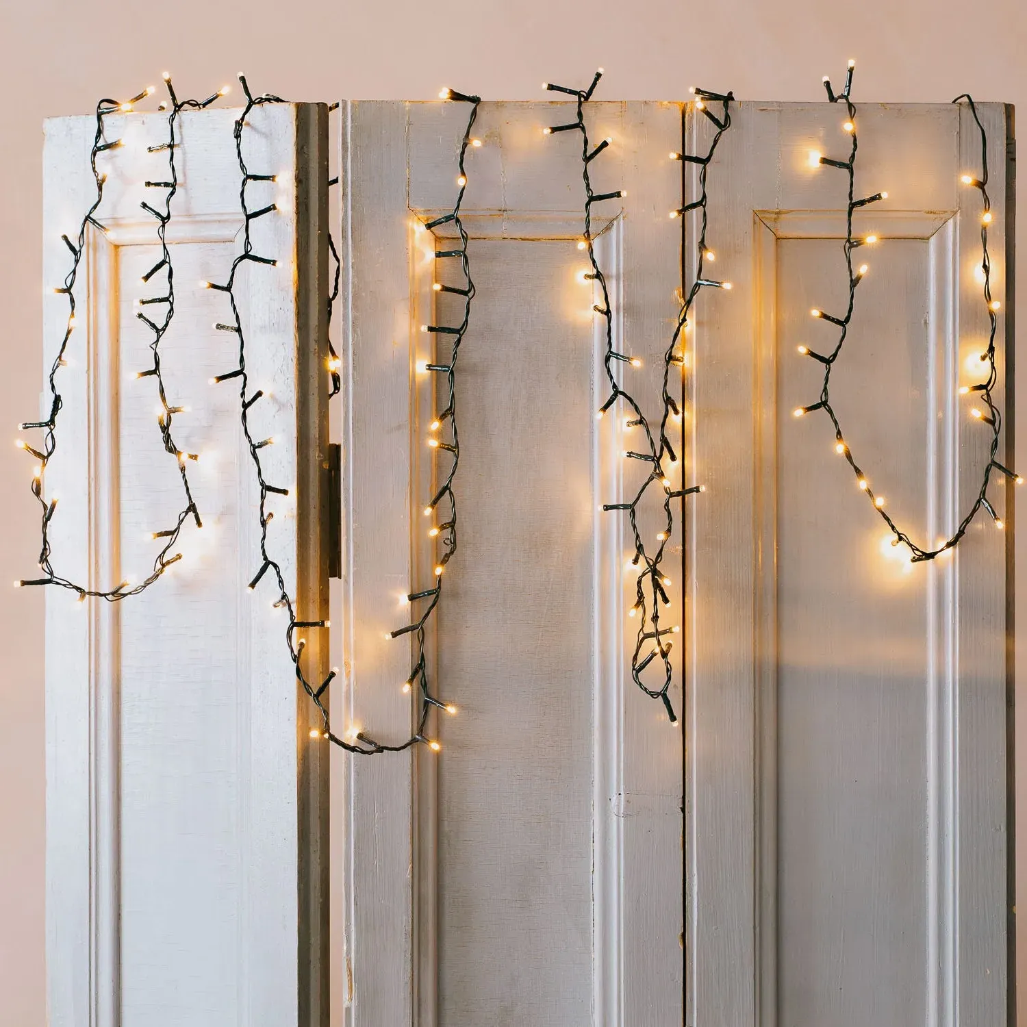 Dark Green Pink String Lights - Green image