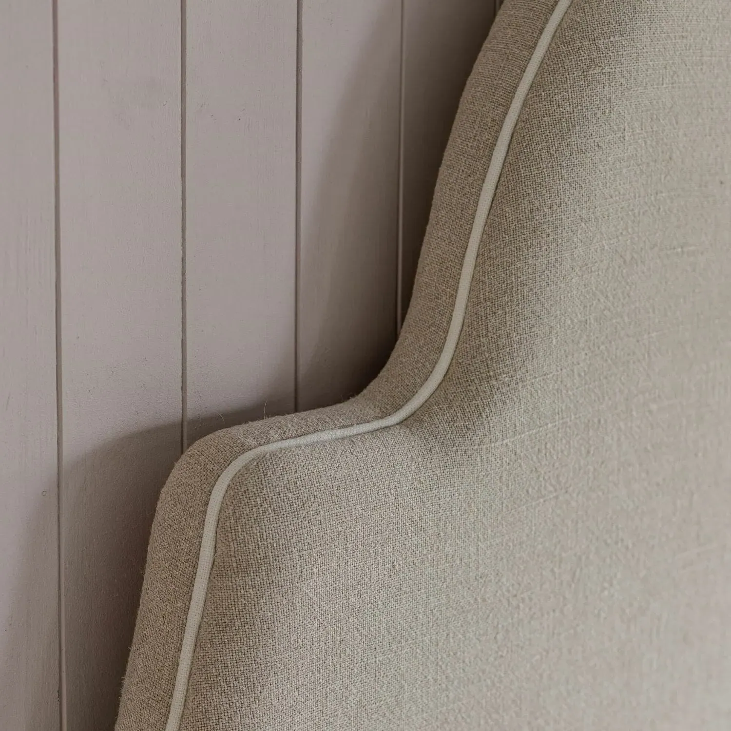 Darwin King Size Headboard - Natural, Linen