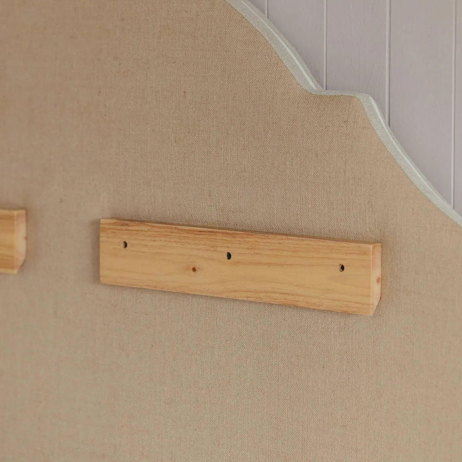 Darwin King Size Headboard - Natural, Linen