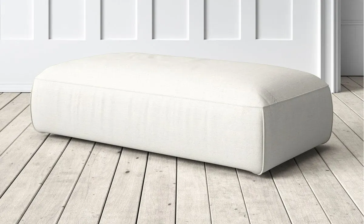 Dax Large Footstool - Light Beige, Caleido