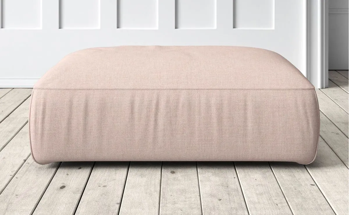 Dax Small Footstool - Powder Pink, Caleido image