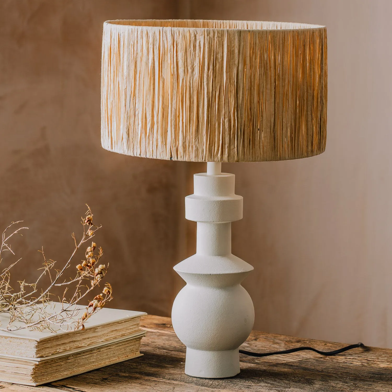 Delmare Table Lamp - Cream