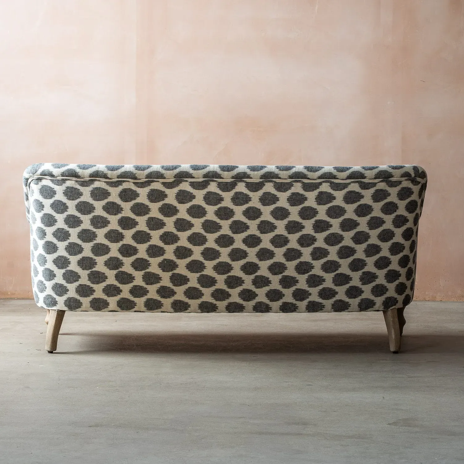 Delphine Two Seater Sofa - White, Cotton