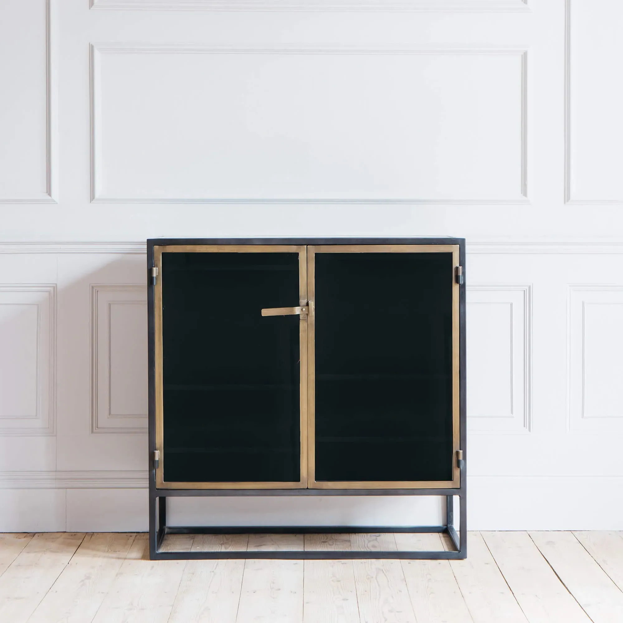 Dexter Small Glass Display Cabinet - Brass