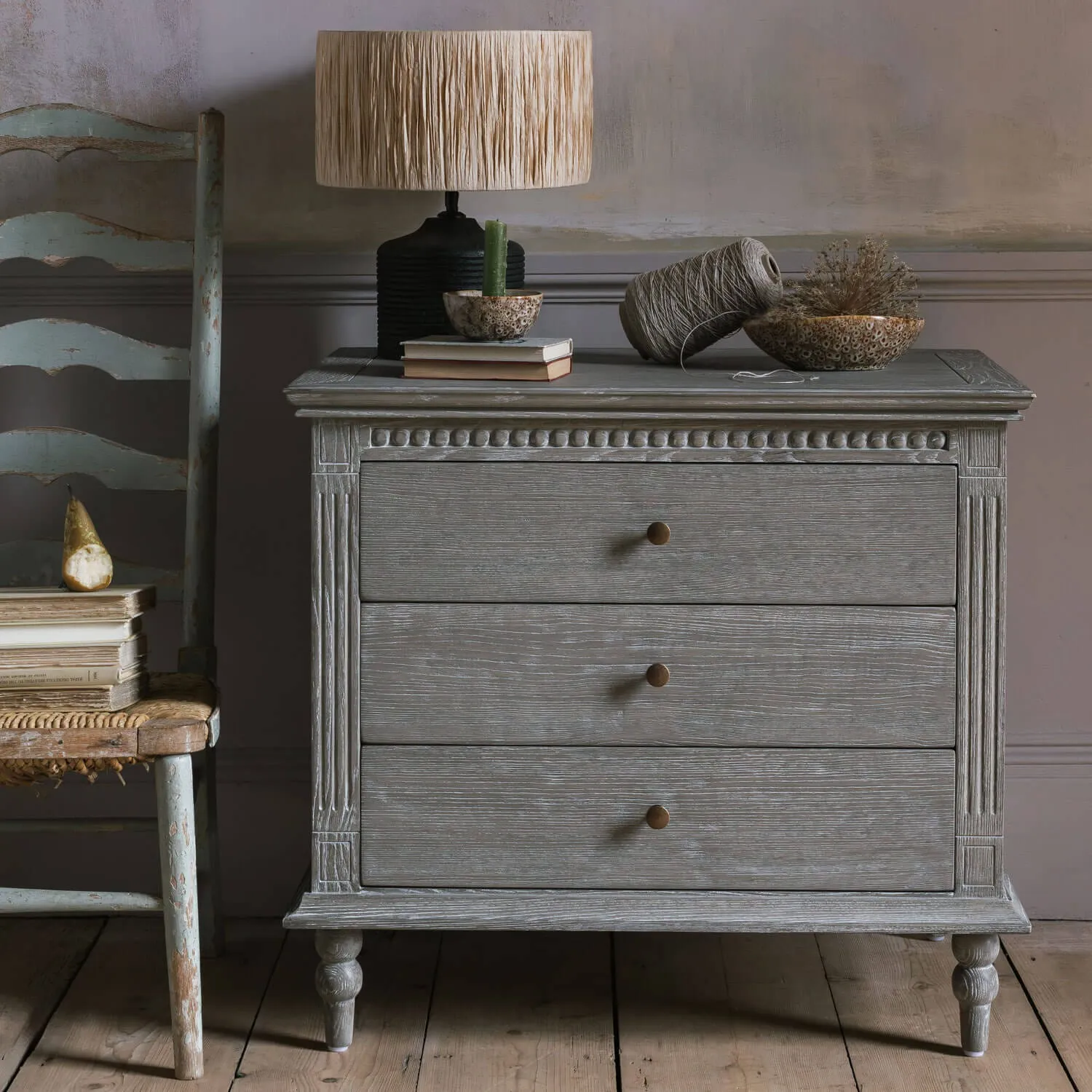 Digby Chest of Drawers - Grey, Ash Wood image