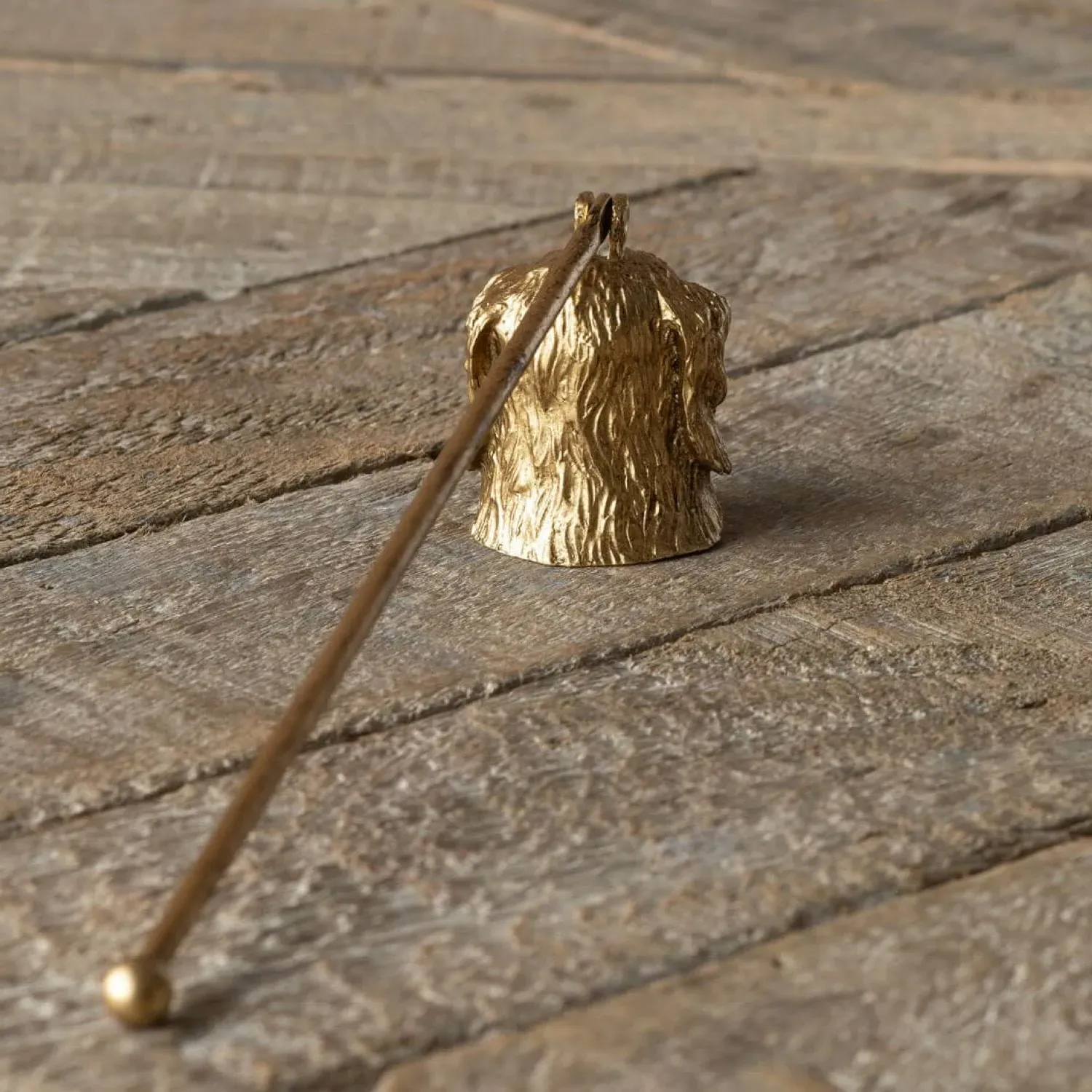 Dog Candle Snuffer - Gold, Metal