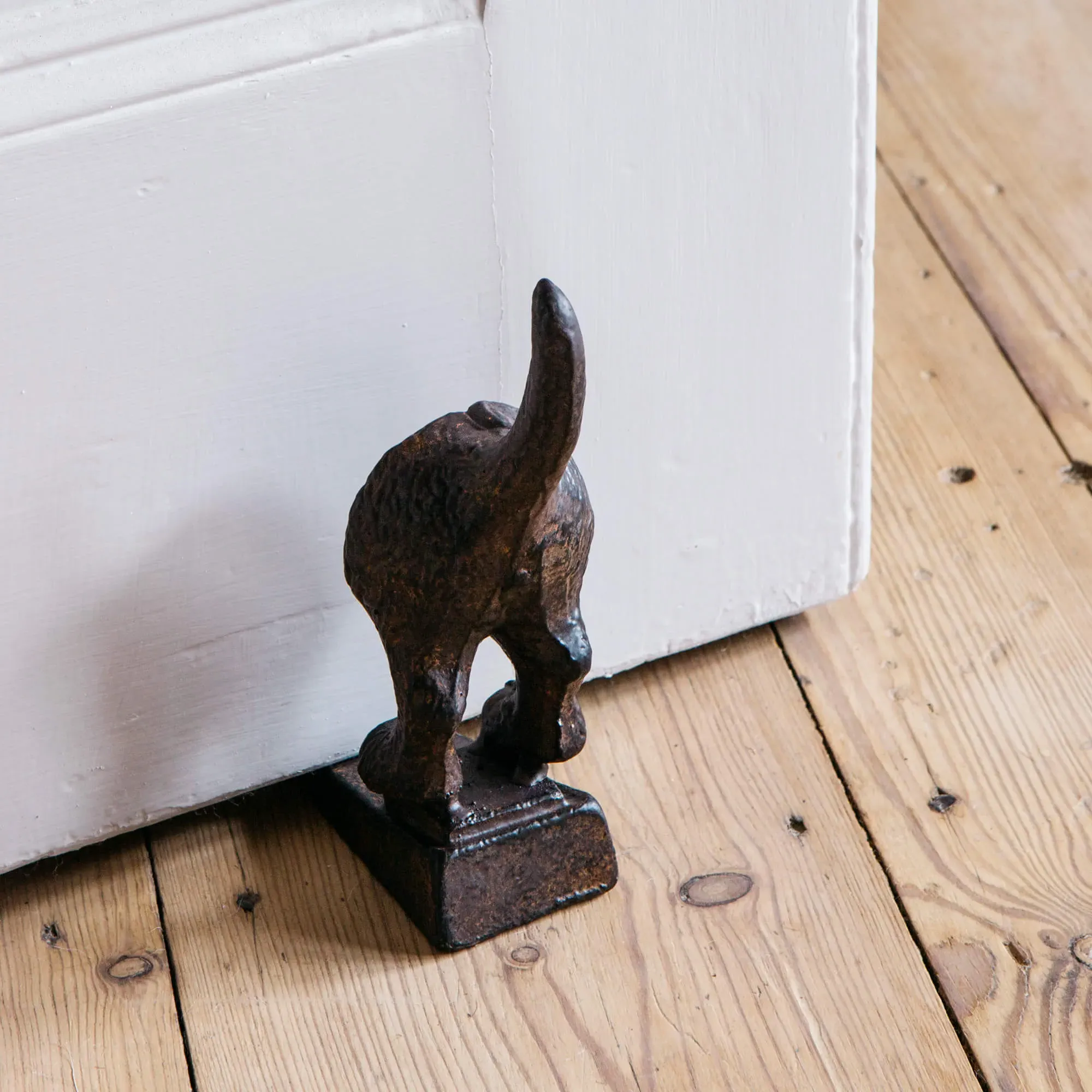 Dog Door Stop - Cast Iron