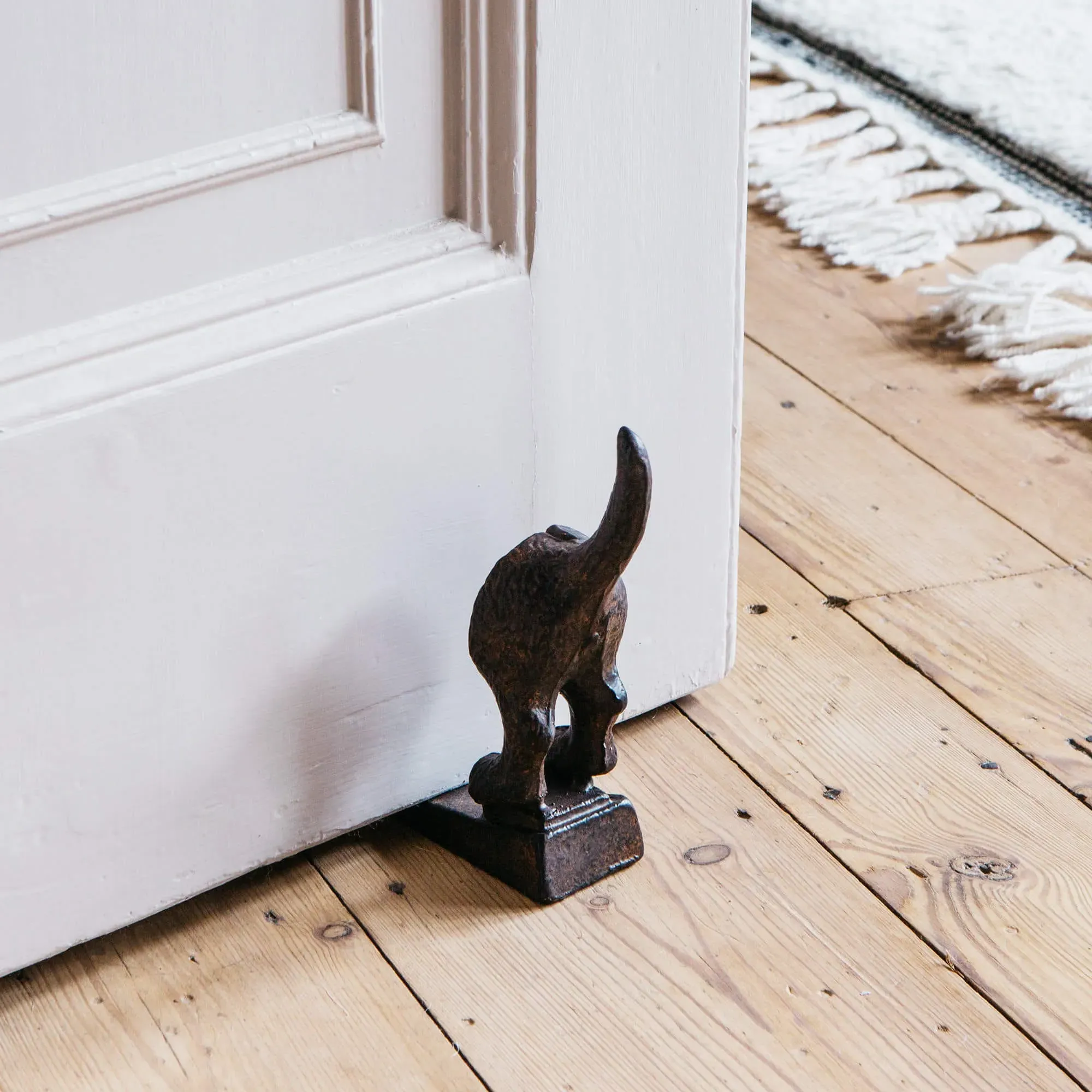 Dog Door Stop - Cast Iron image