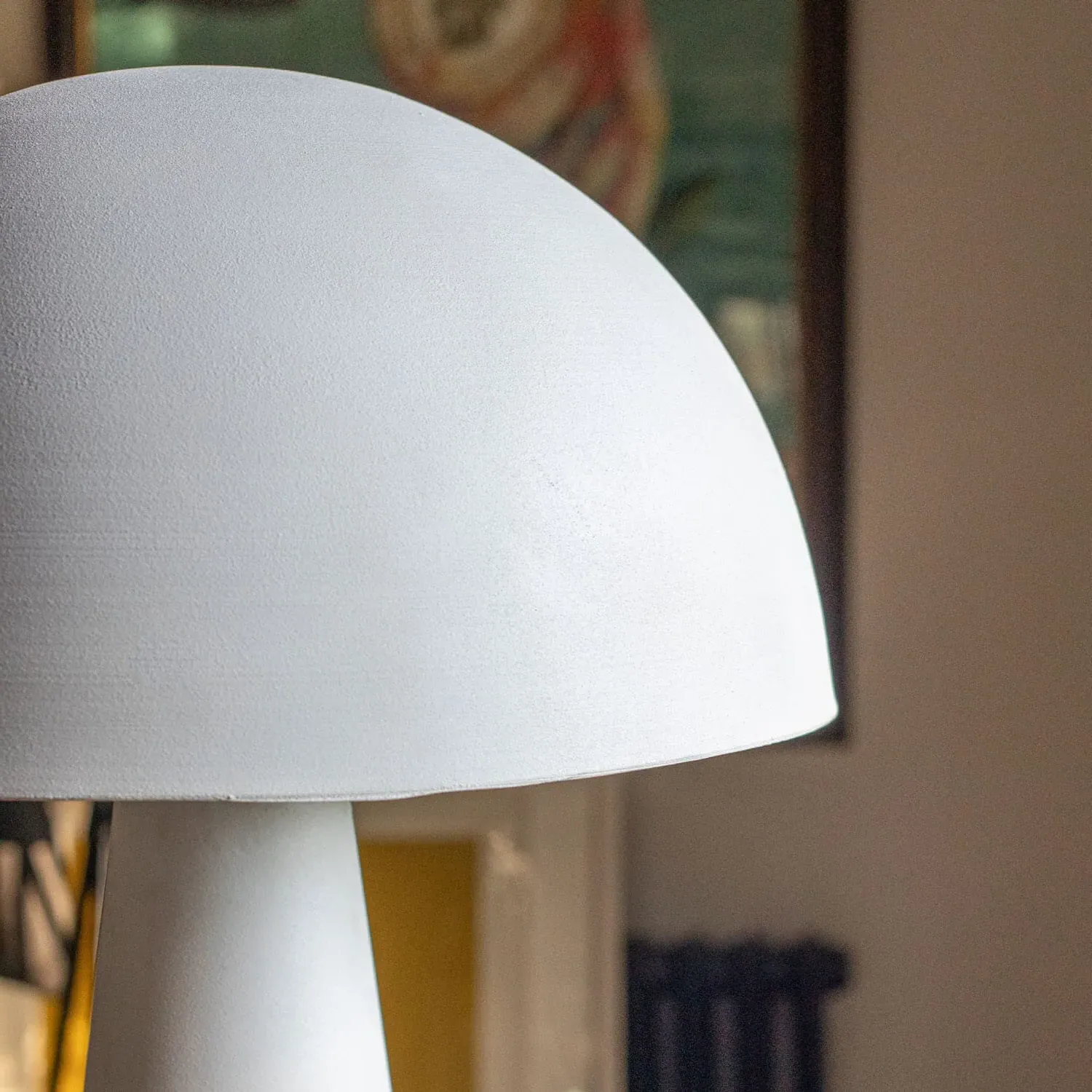 Dome Table Lamp - White, Iron