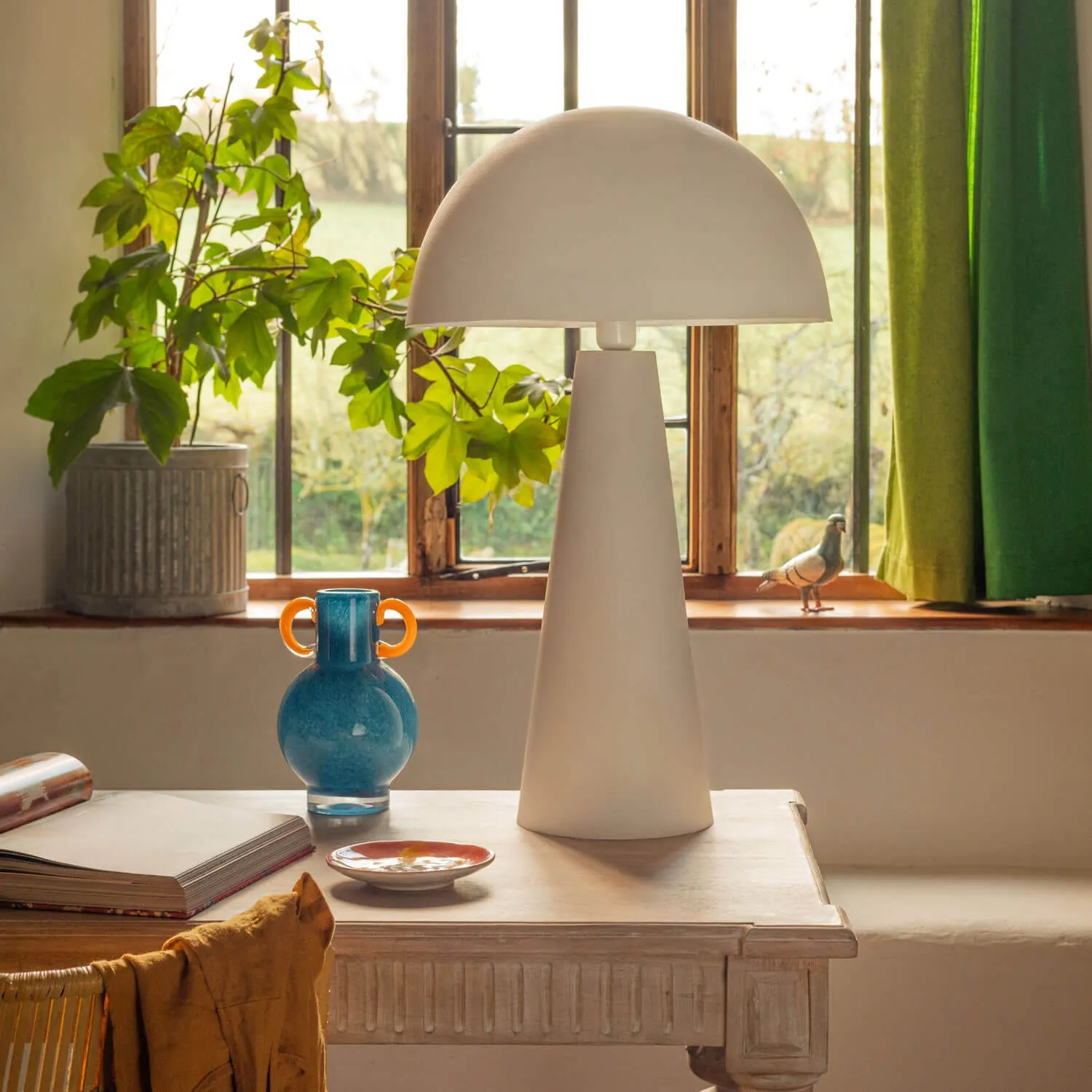 Dome Table Lamp - White, Iron image