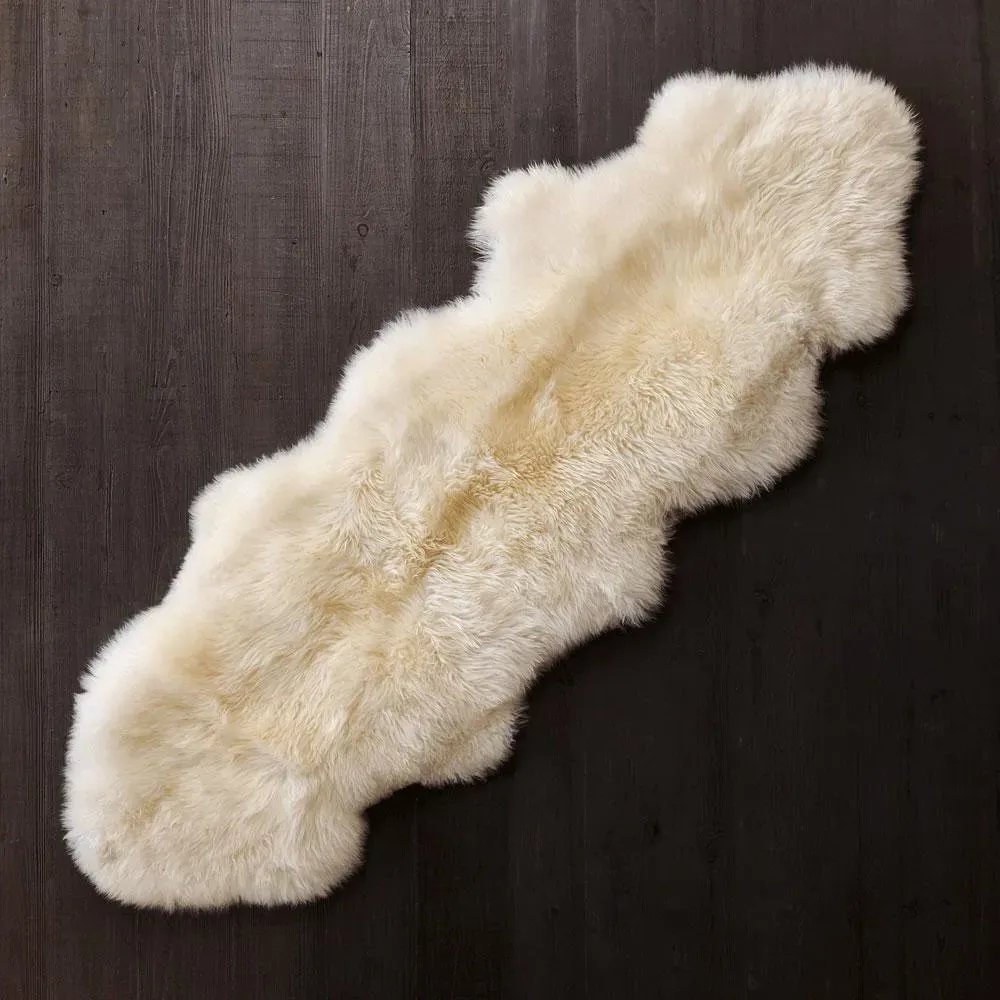 Double Sheepskin Rug - Ivory image