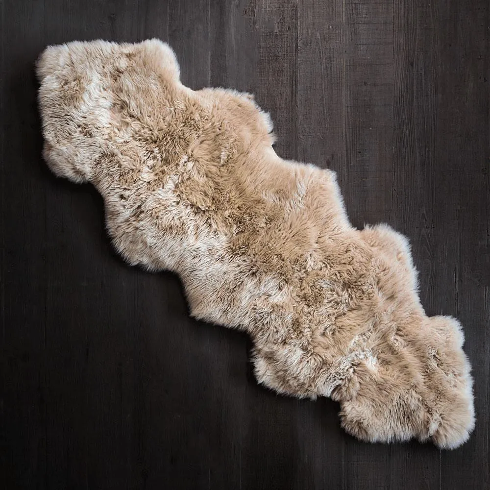 Double Sheepskin Rug - Oyster Grey