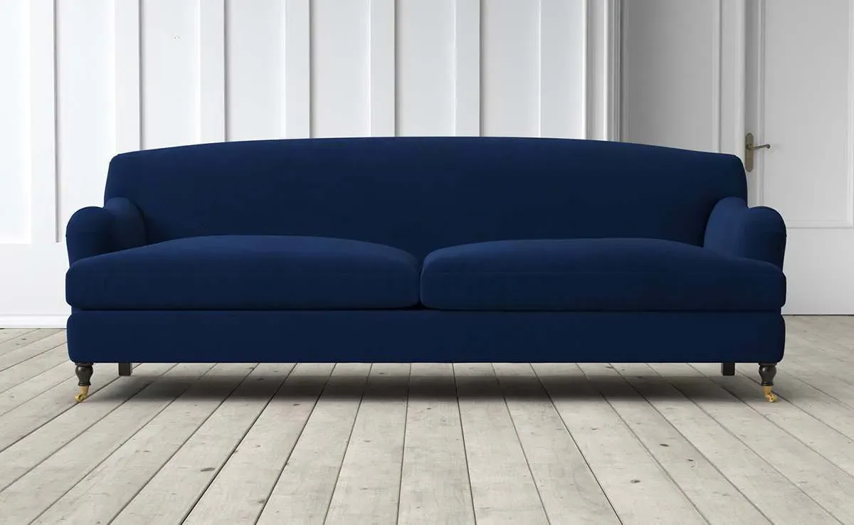 Doze 2-Seater Sofa - Cobalt, Velvet