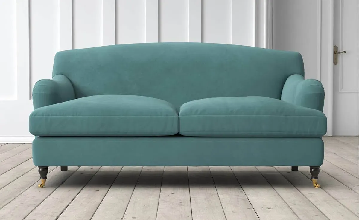 Doze 2-Seater Sofa - Lagoon, Velvet