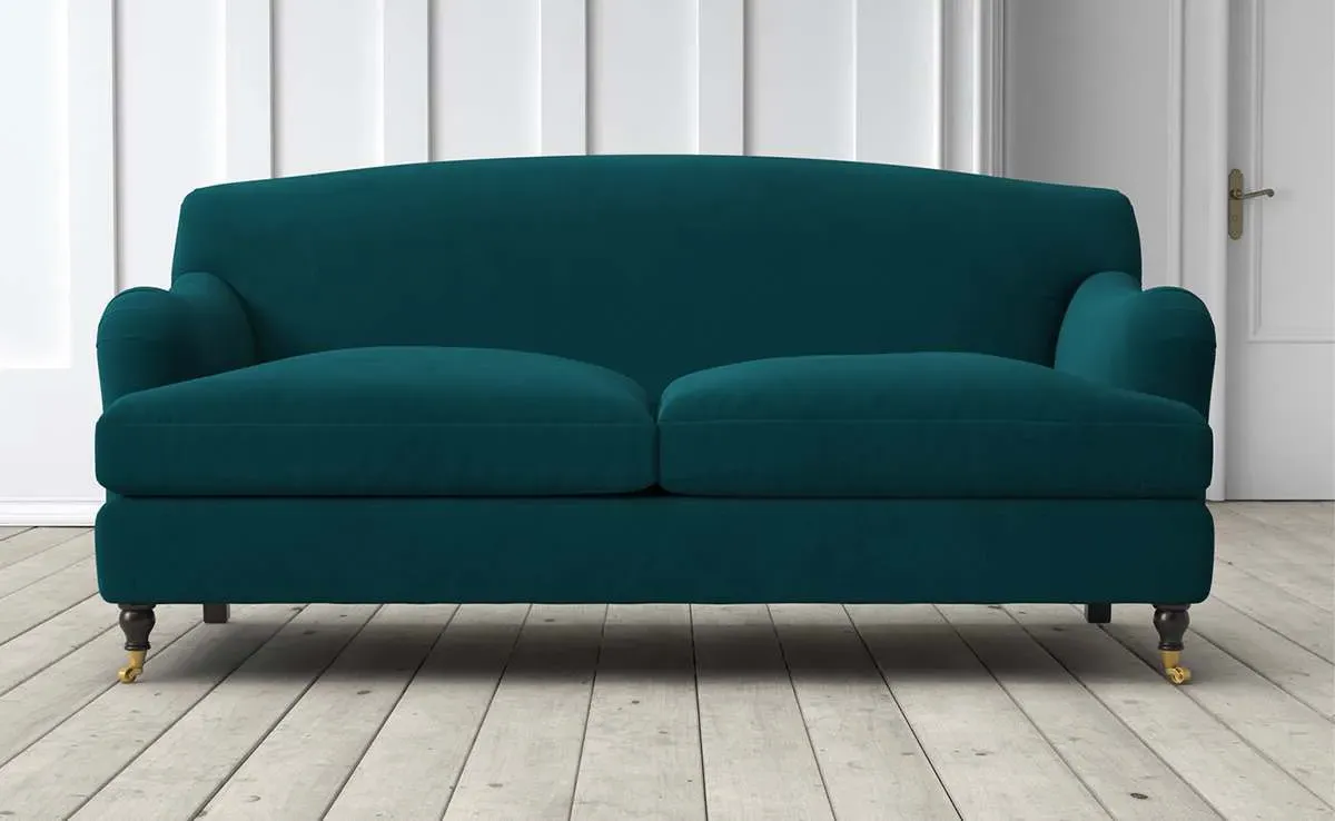 Doze 2.5 Seater Sofa - Pacific, Stain Guarded Velvet