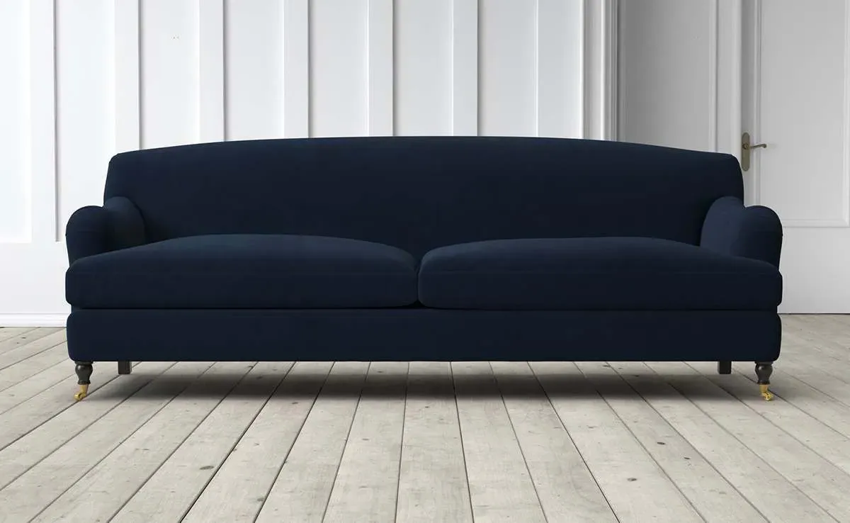 Doze 3-Seater Sofa - Midnight, Velvet