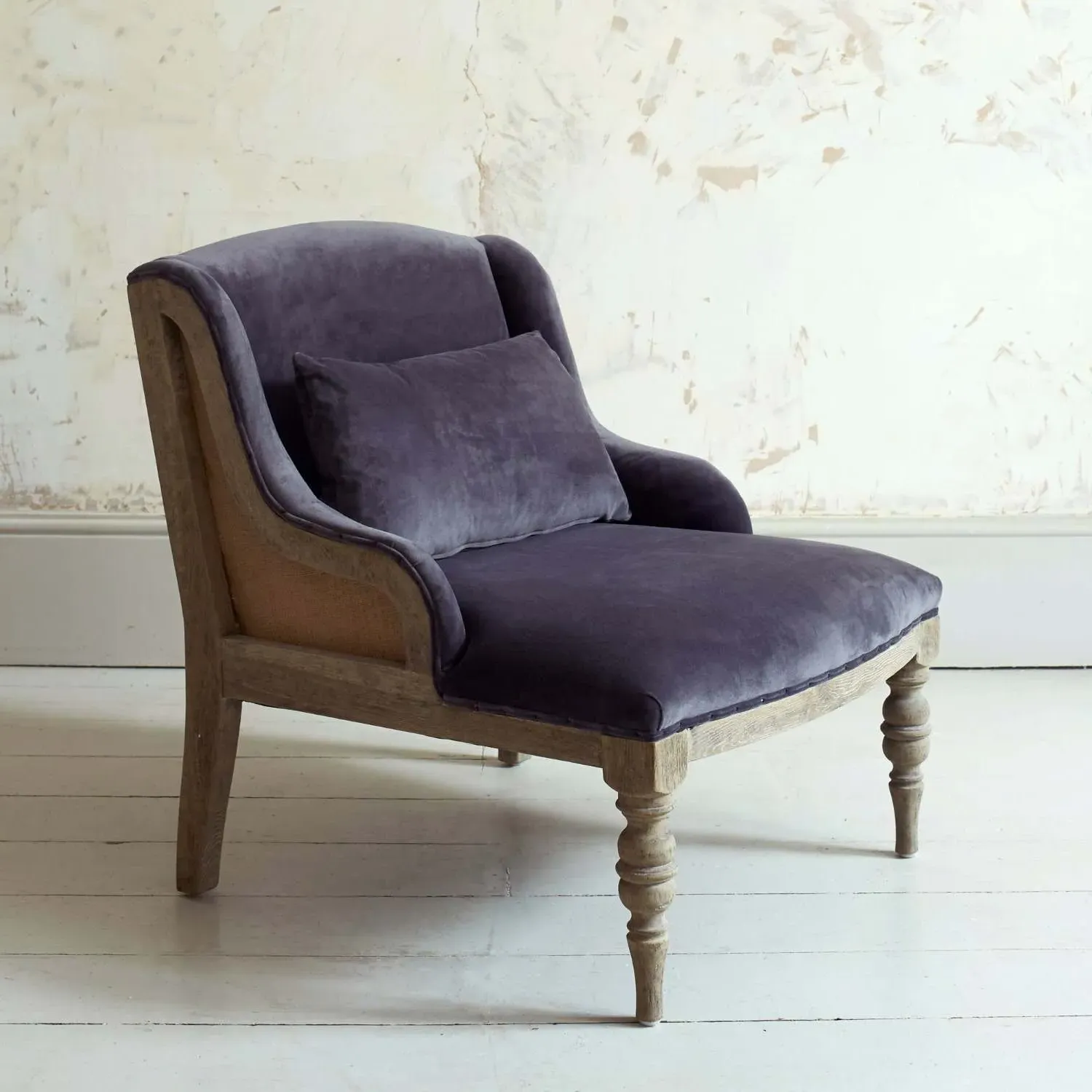 Duchess Armchair - Grey, Velvet