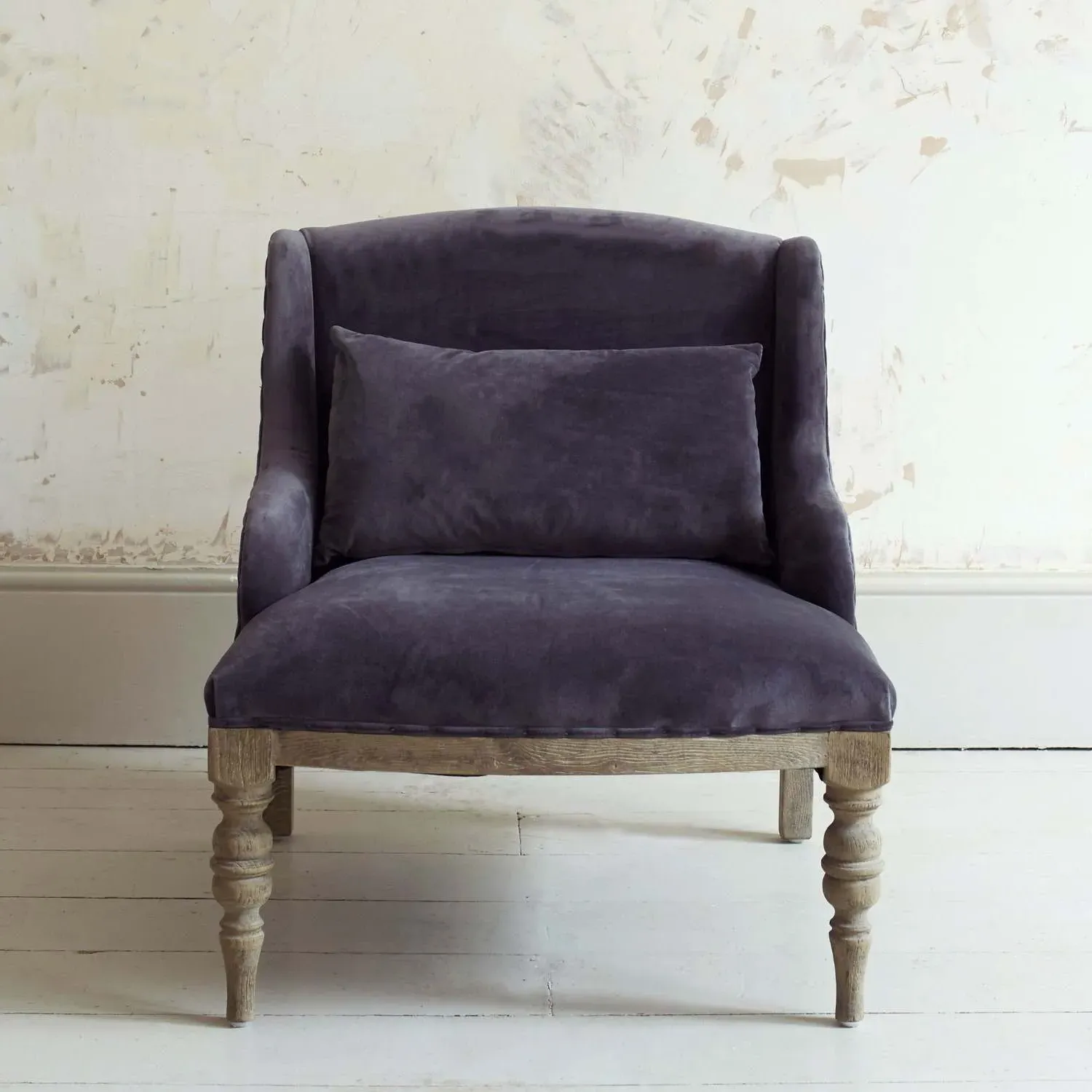 Duchess Armchair - Grey, Velvet