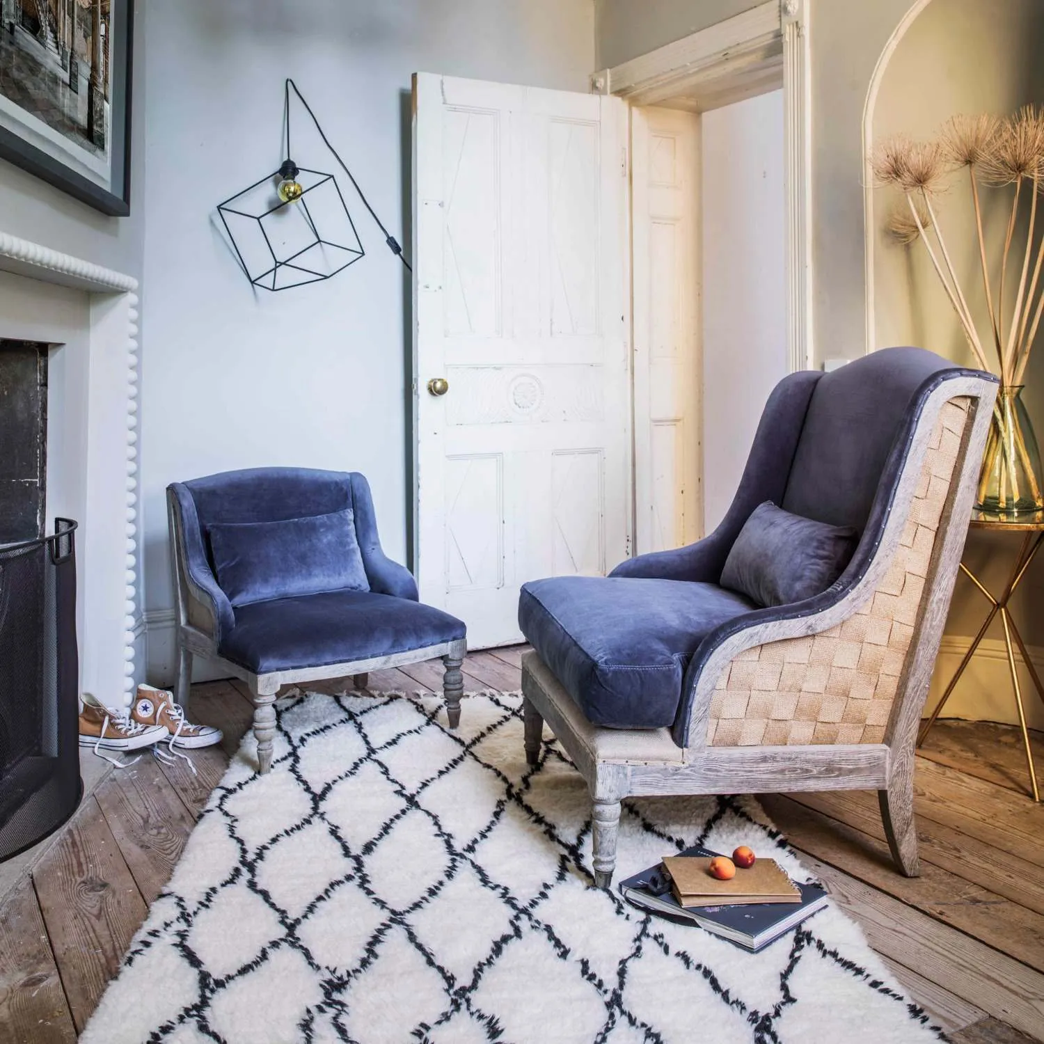 Duchess Armchair - Grey, Velvet