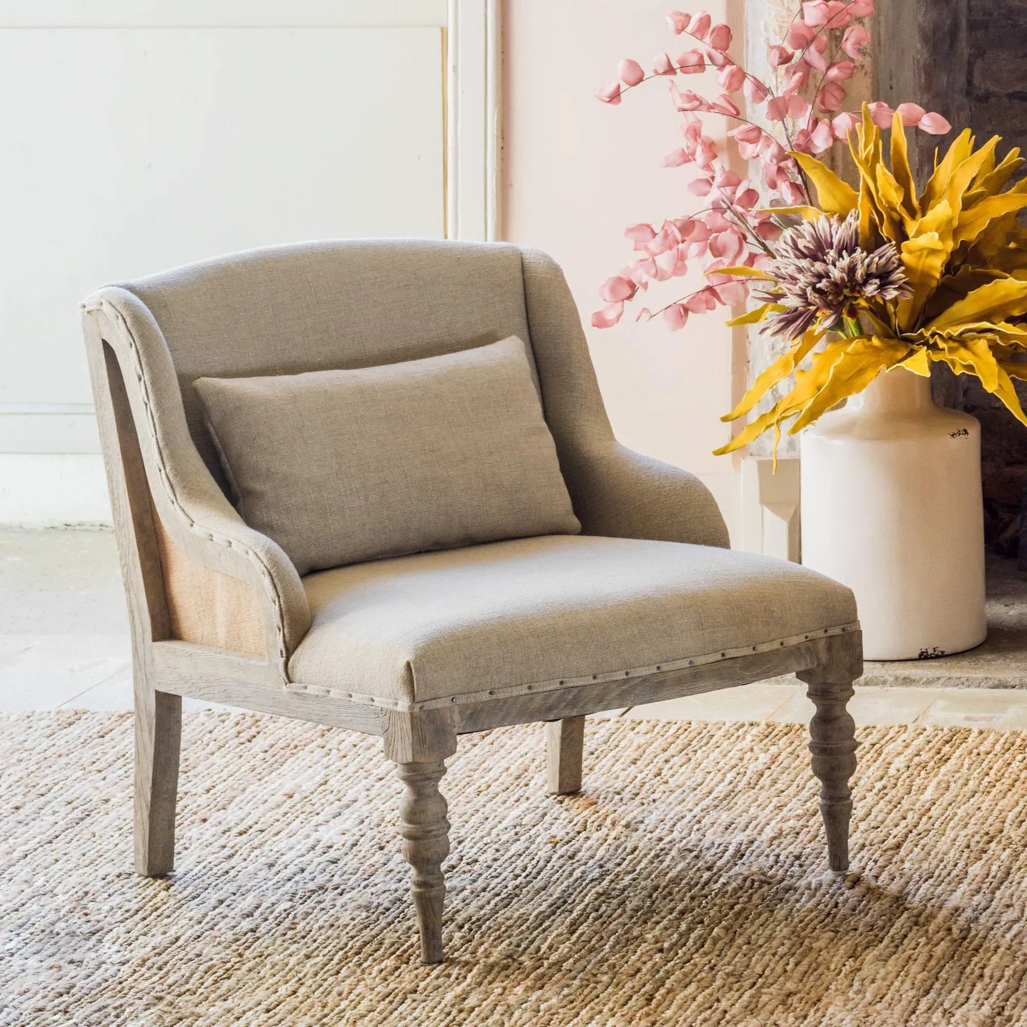 Duchess Armchair - Natural, Linen
