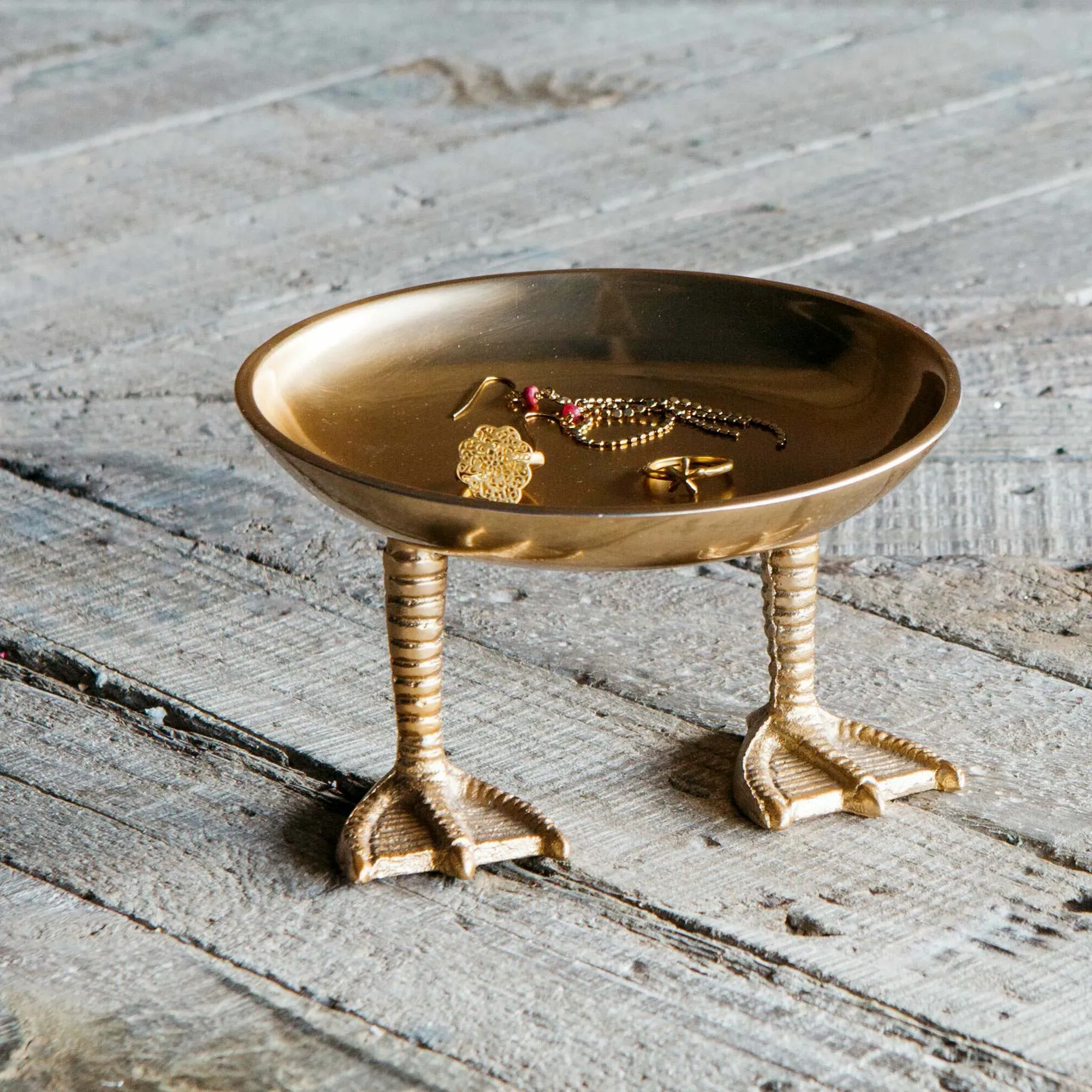 Duck Feet Dish - Gold, Aluminium image