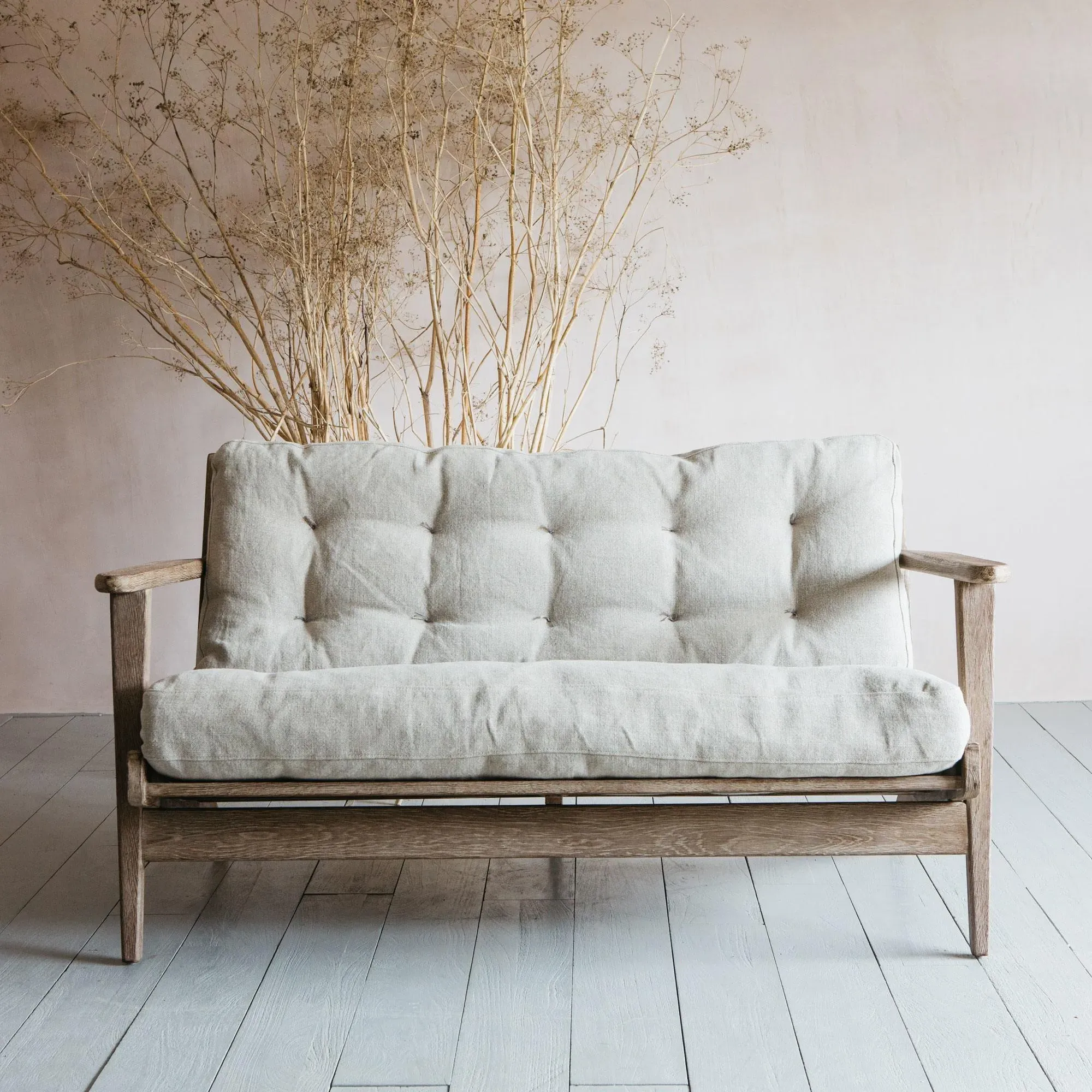 Dylan 2-Seater Sofa - Natural, Linen