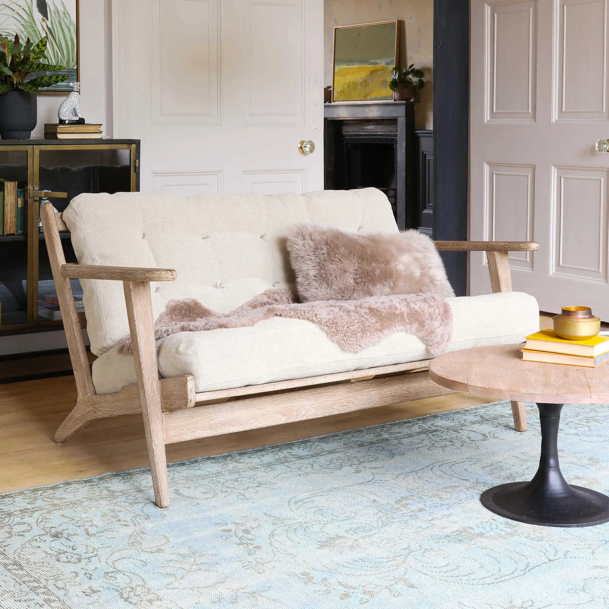 Dylan 2-Seater Sofa - Natural, Linen