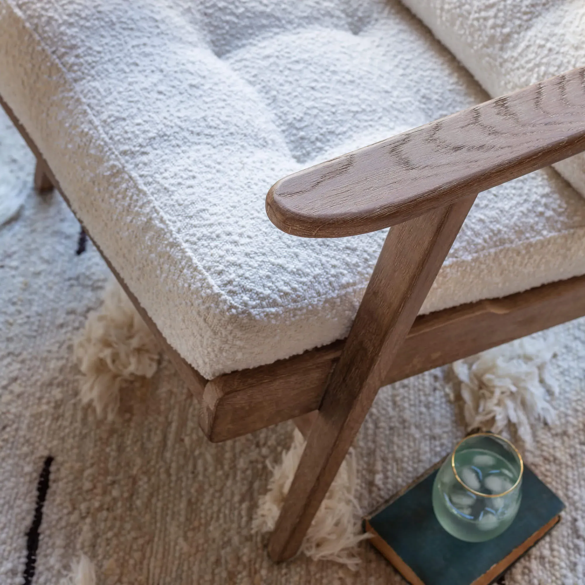 Dylan Armchair - Chalk, Bouclé